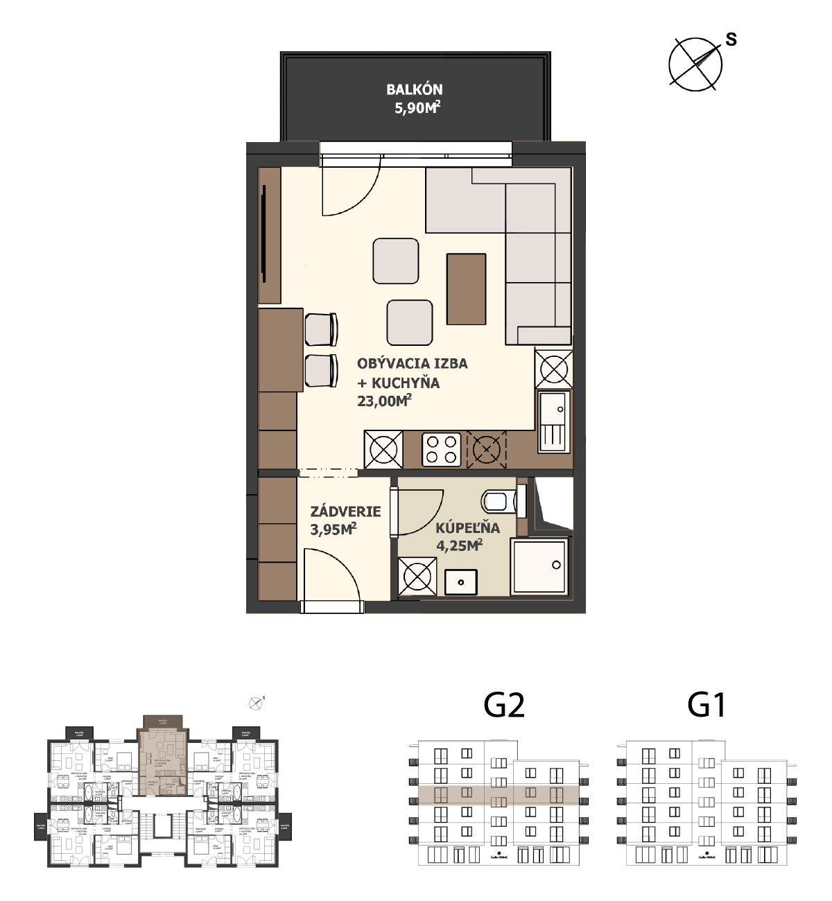 Galla Home - G2.3.C - Pôdorys