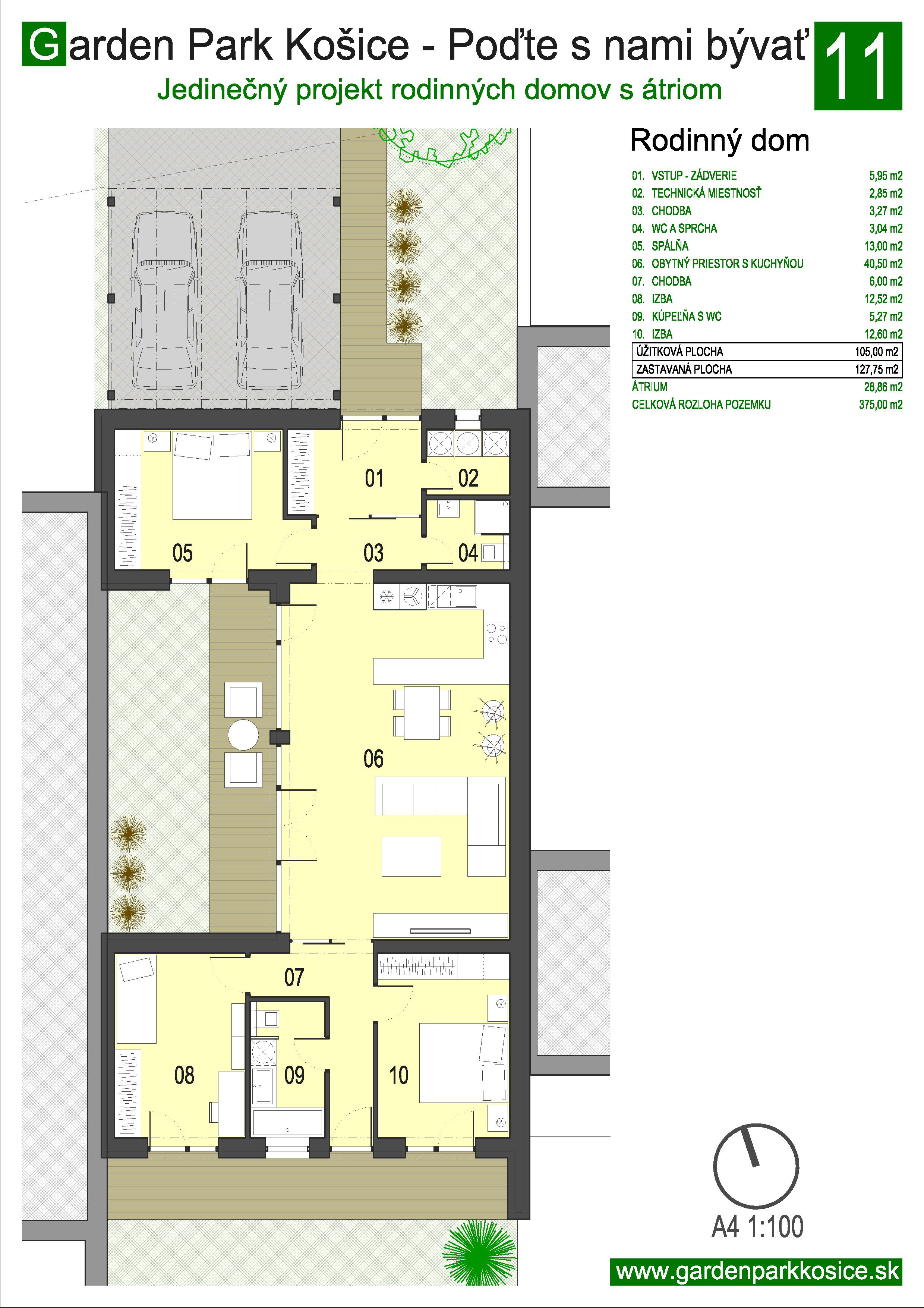 Garden Park Košice - 11 - Pôdorys