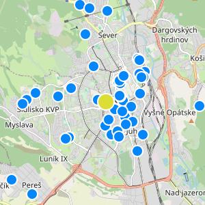 Huštáky Boutique residence - map
