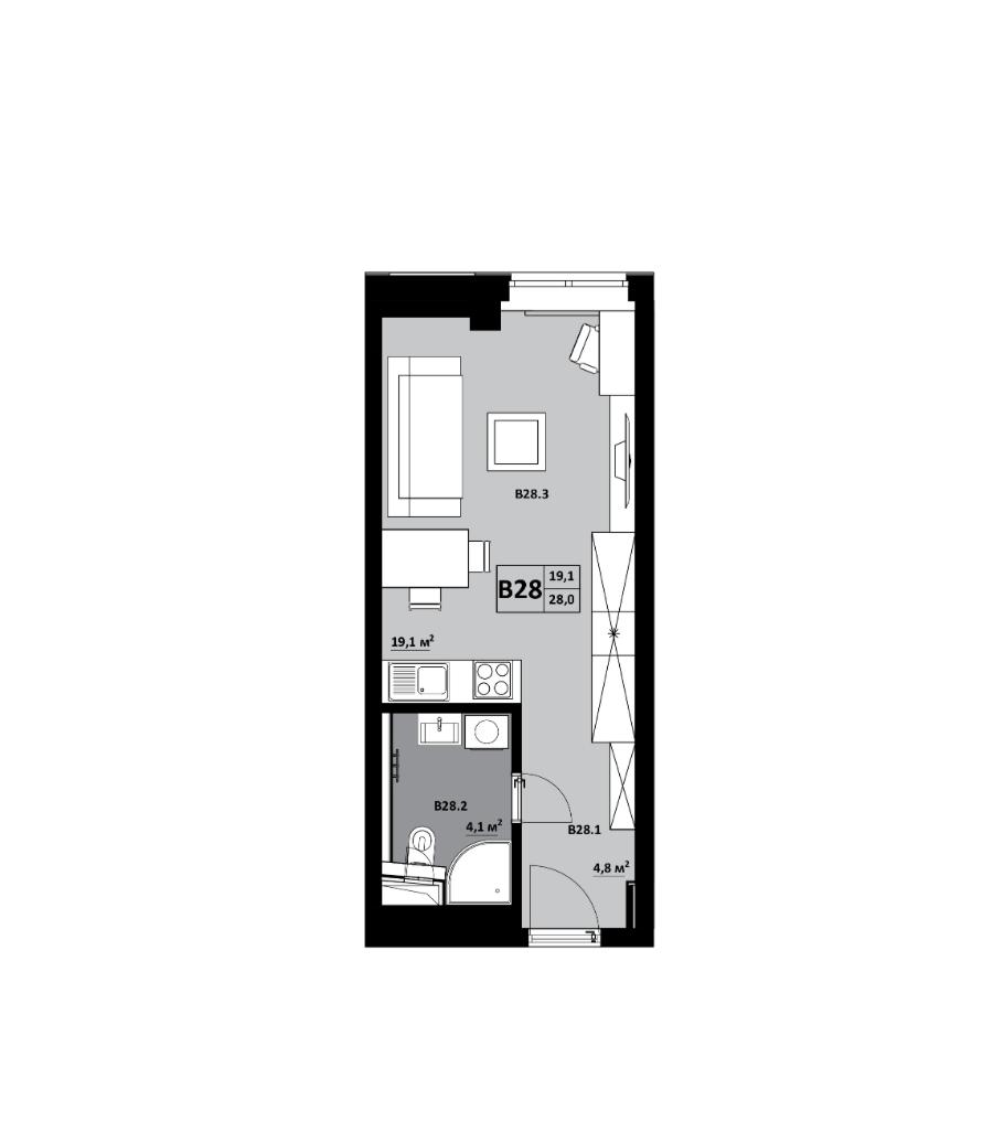 KVP GRUNT - B28 - Pôdorys