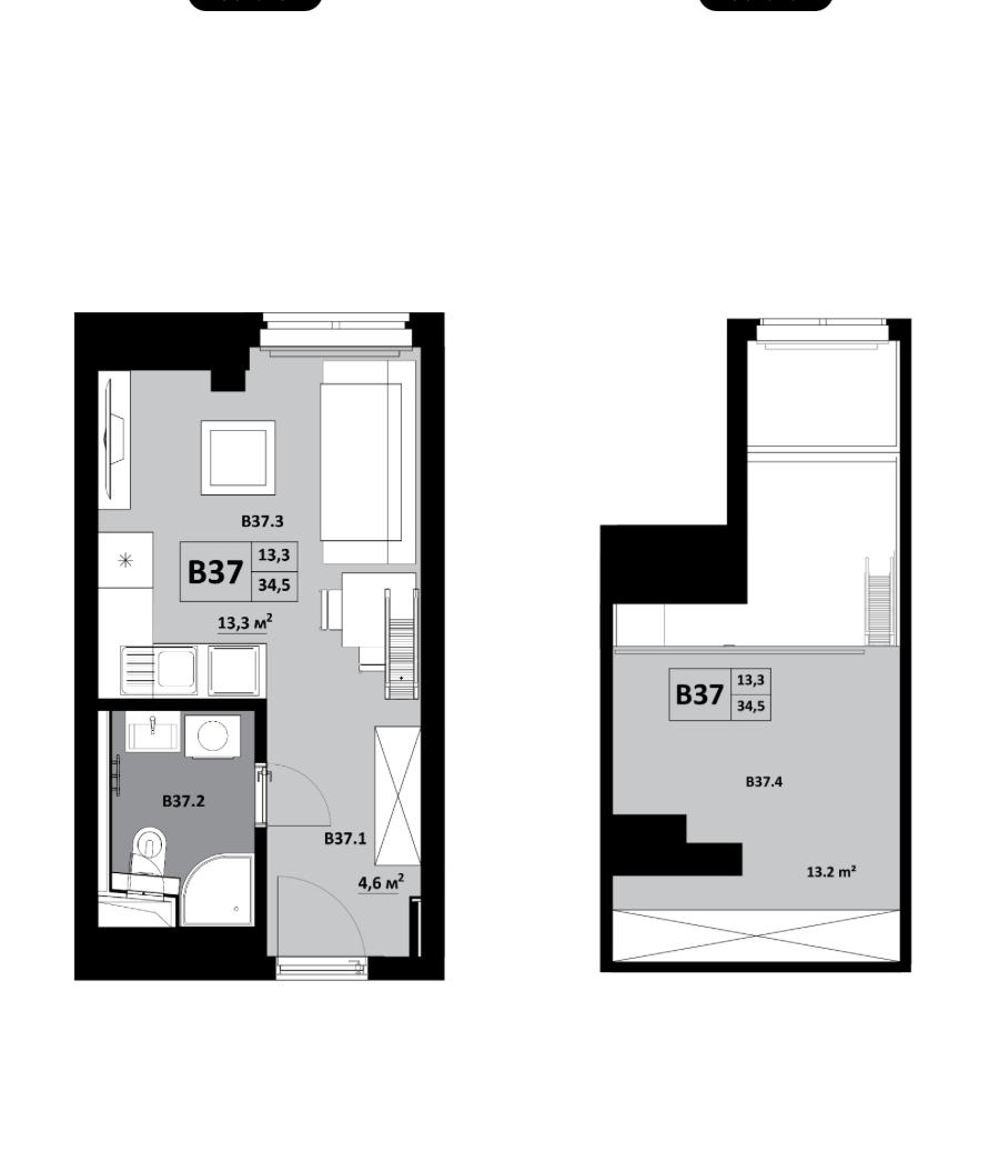 KVP GRUNT - B37 - Pôdorys