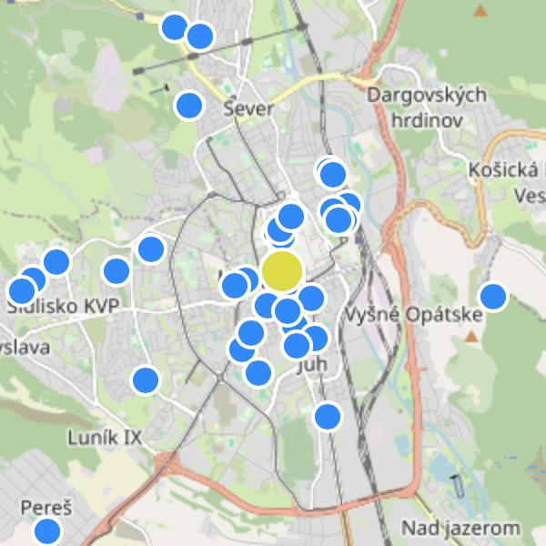 Rezidencia Alžbetina - map