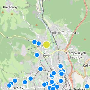 Rezidencia Podhradová - map