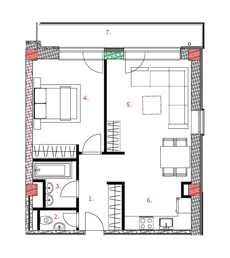 Galandov majer - K20.3.1 - Pôdorys