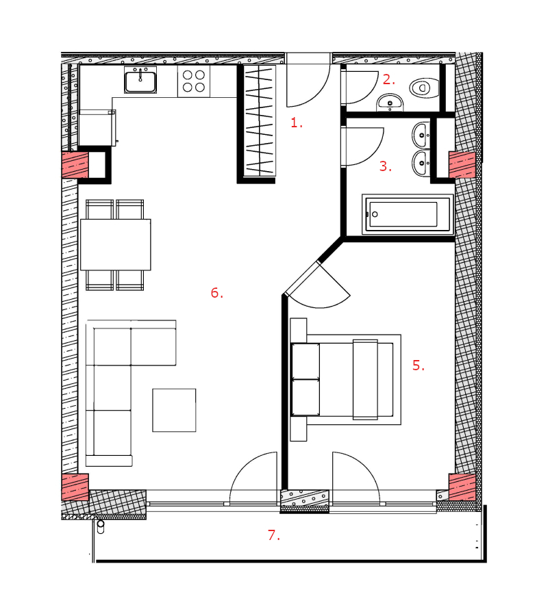 Galandov majer - K21.3.1 - Pôdorys