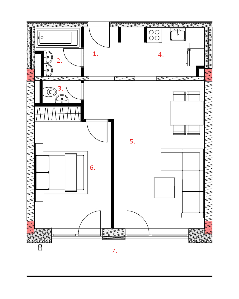 Galandov majer - K22.3.1 - Pôdorys