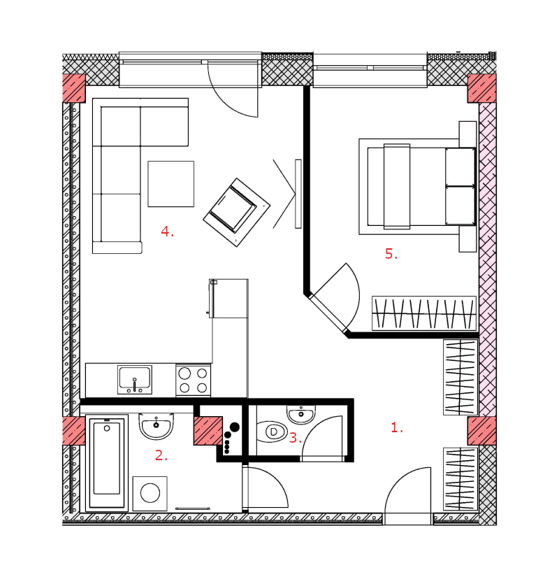 Galandov majer - V4.1.2 - Pôdorys