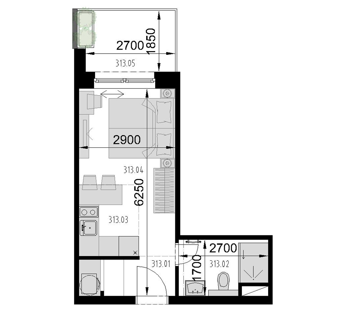 Kaštieľ Bocian - 313 - Pôdorys