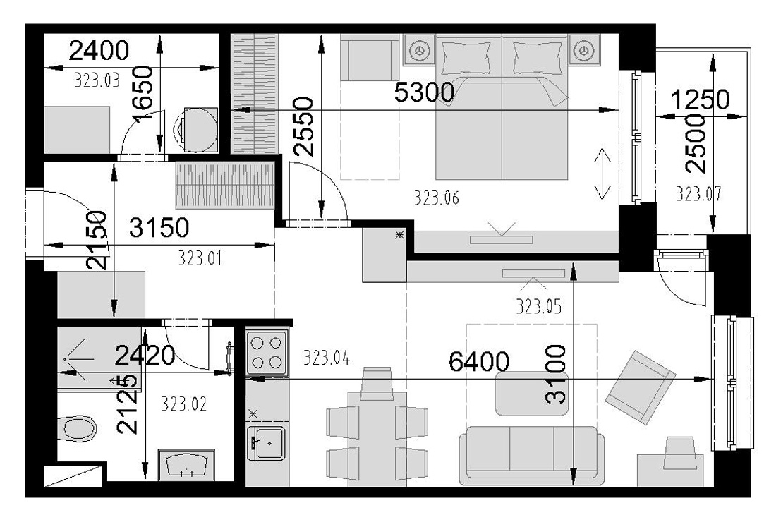 Kaštieľ Bocian - 323 - Pôdorys