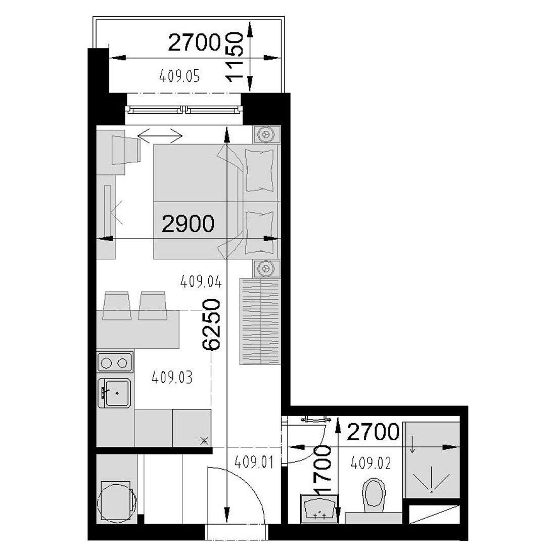 Kaštieľ Bocian - 409 - Pôdorys