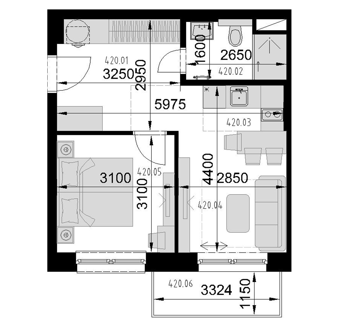 Kaštieľ Bocian - 420 - Pôdorys