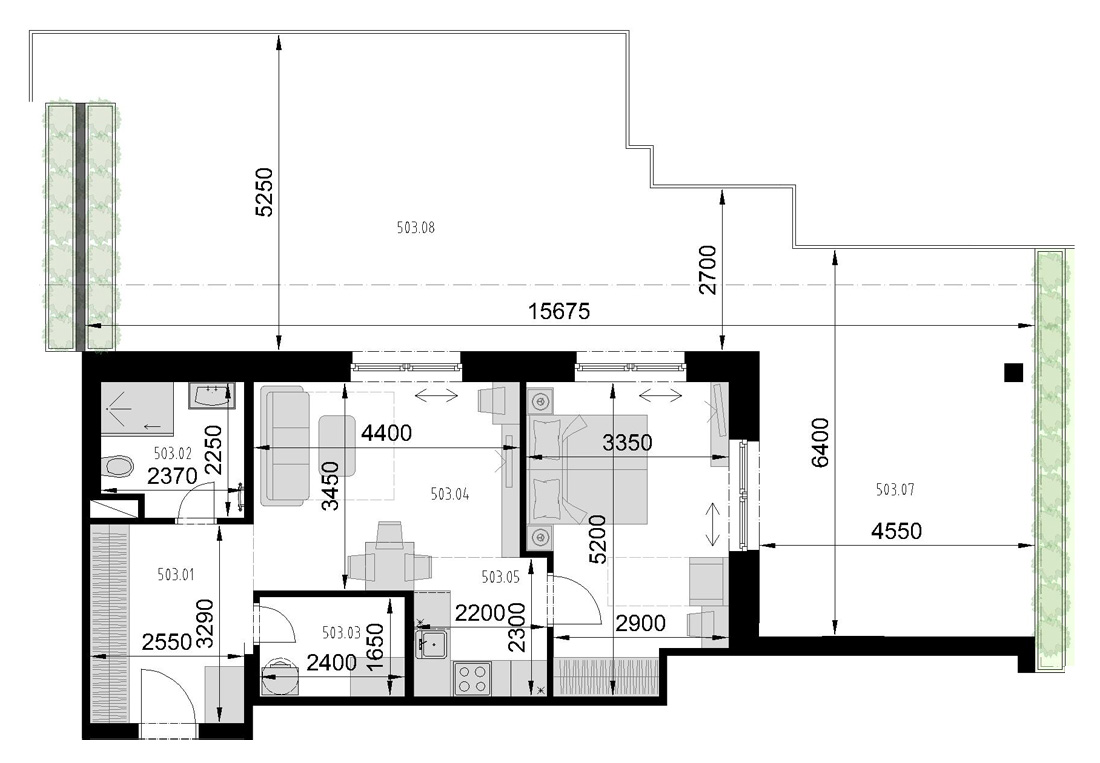 Kaštieľ Bocian - 503 - Pôdorys