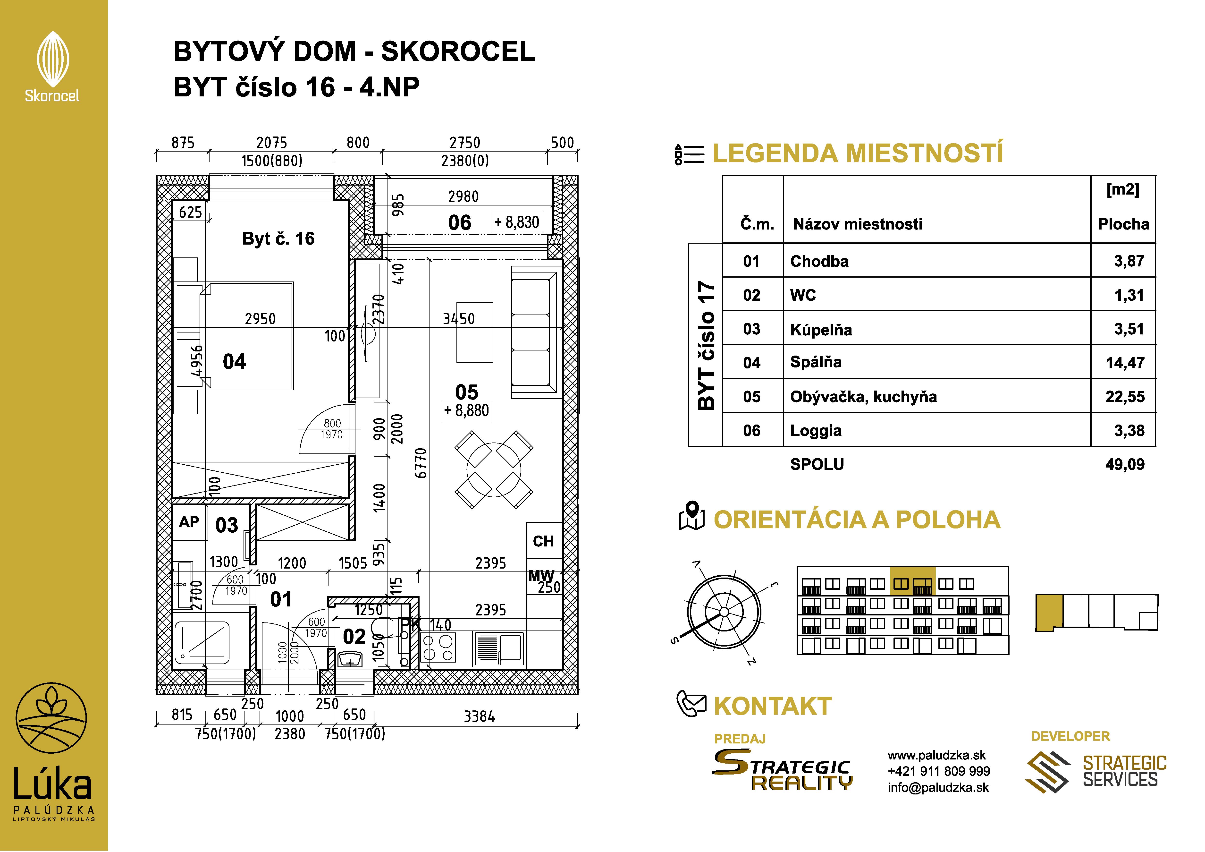 Lúka Palúdzka - 16 - Pôdorys