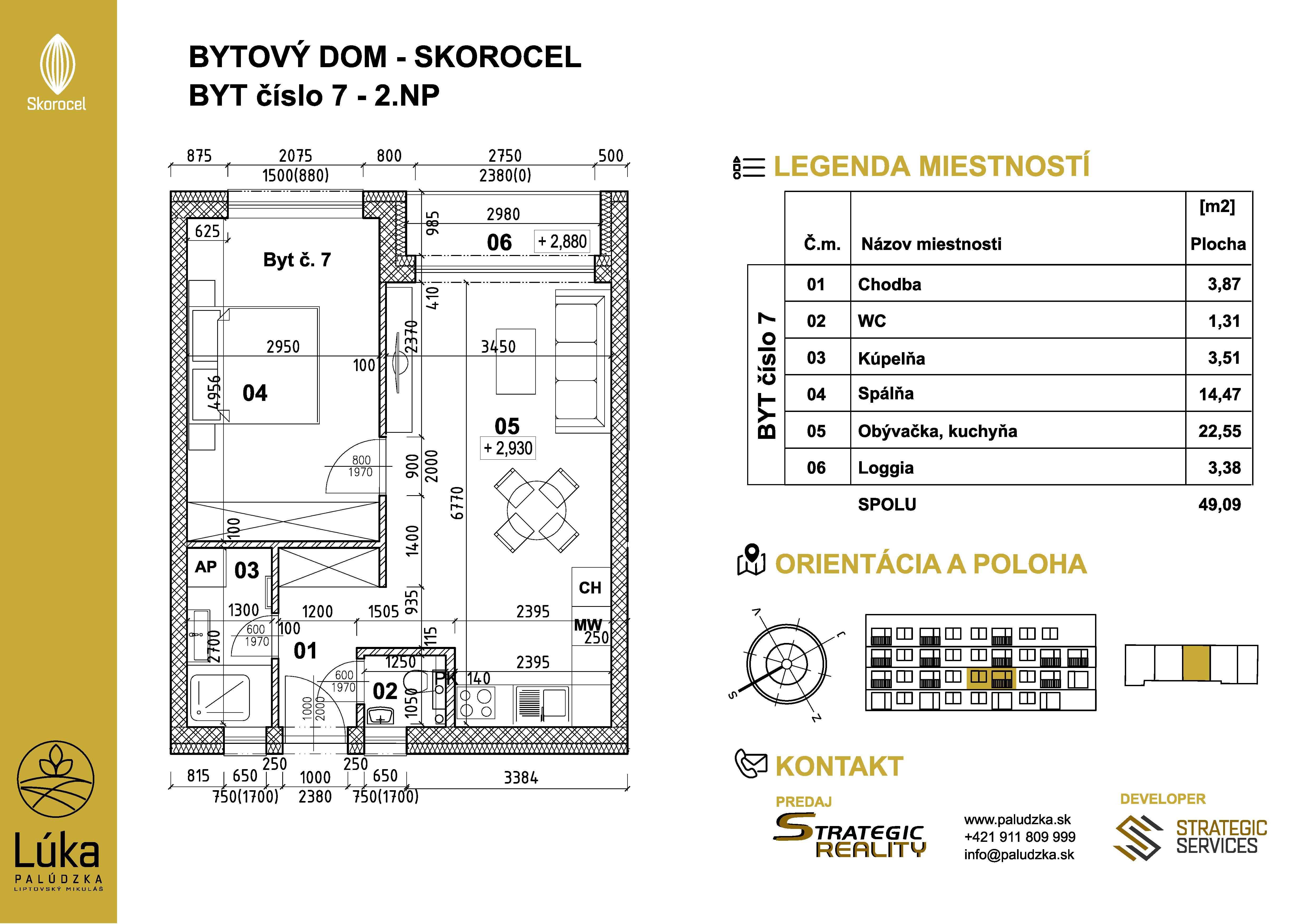 Lúka Palúdzka - 7 - Pôdorys