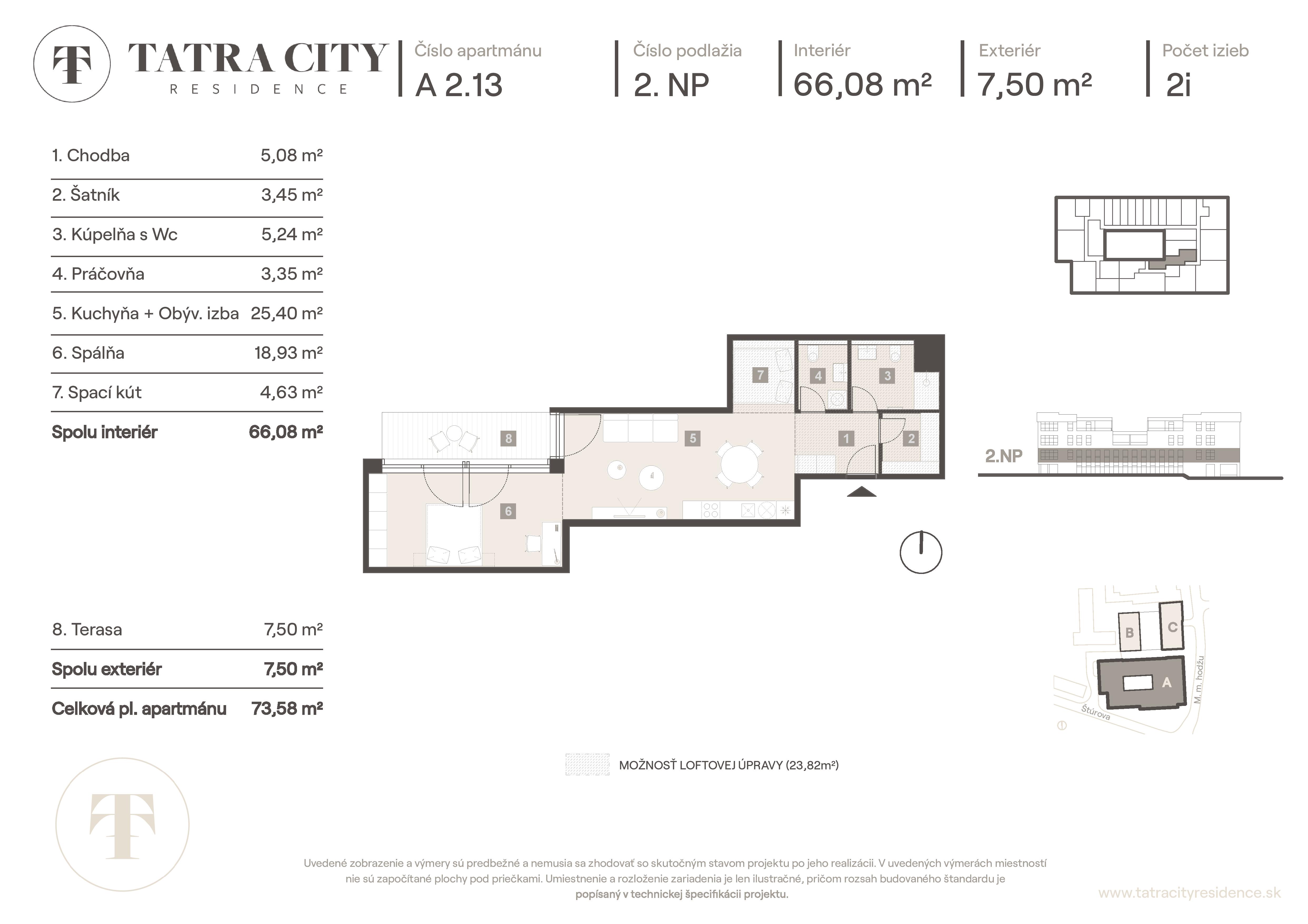 Tatra City Residence - A 2.13 - Pôdorys