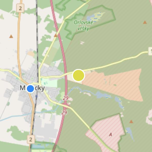 Corvus Malacky - map