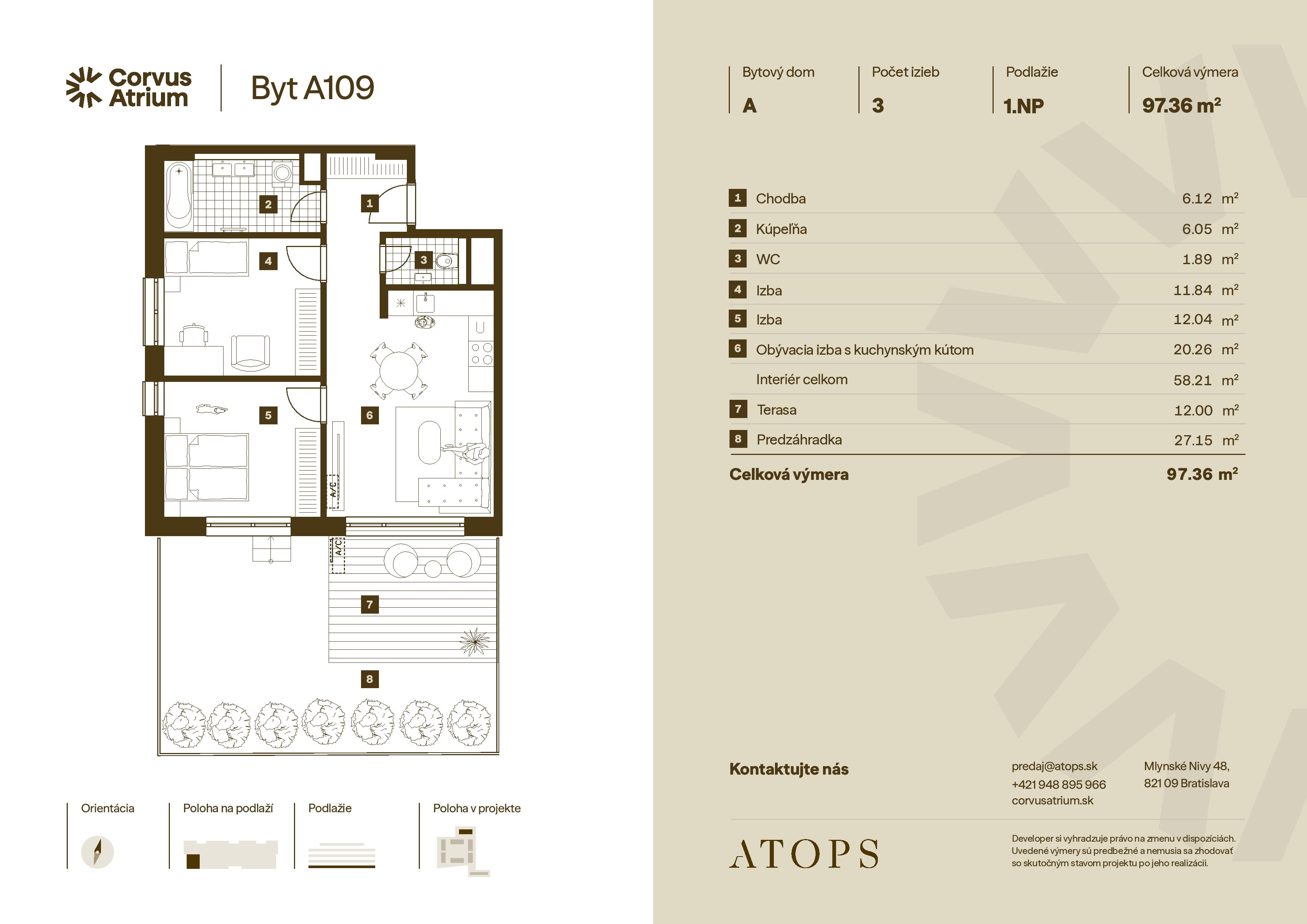 Corvus Malacky - A109 - Pôdorys