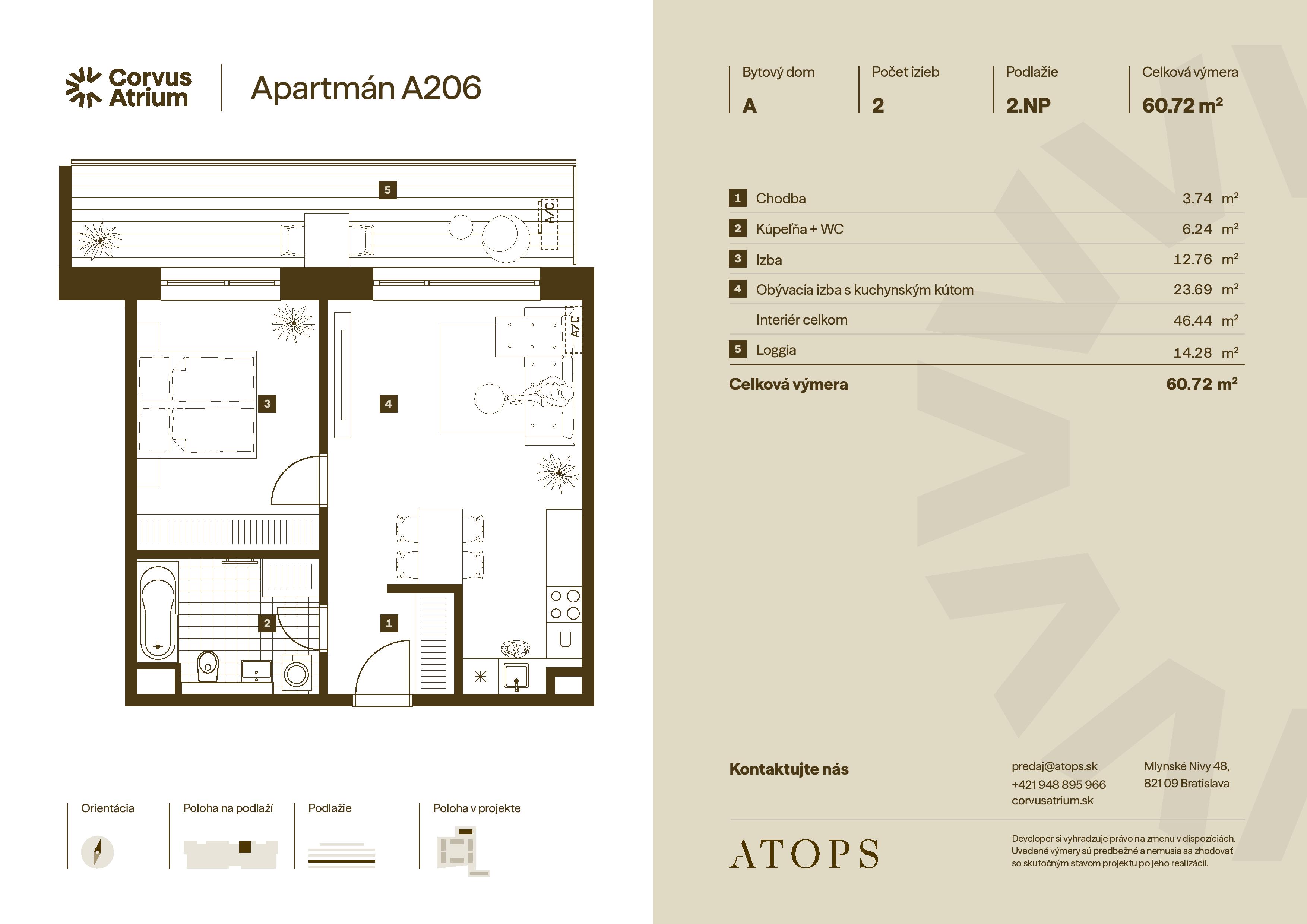 Corvus Malacky - A206 - Pôdorys