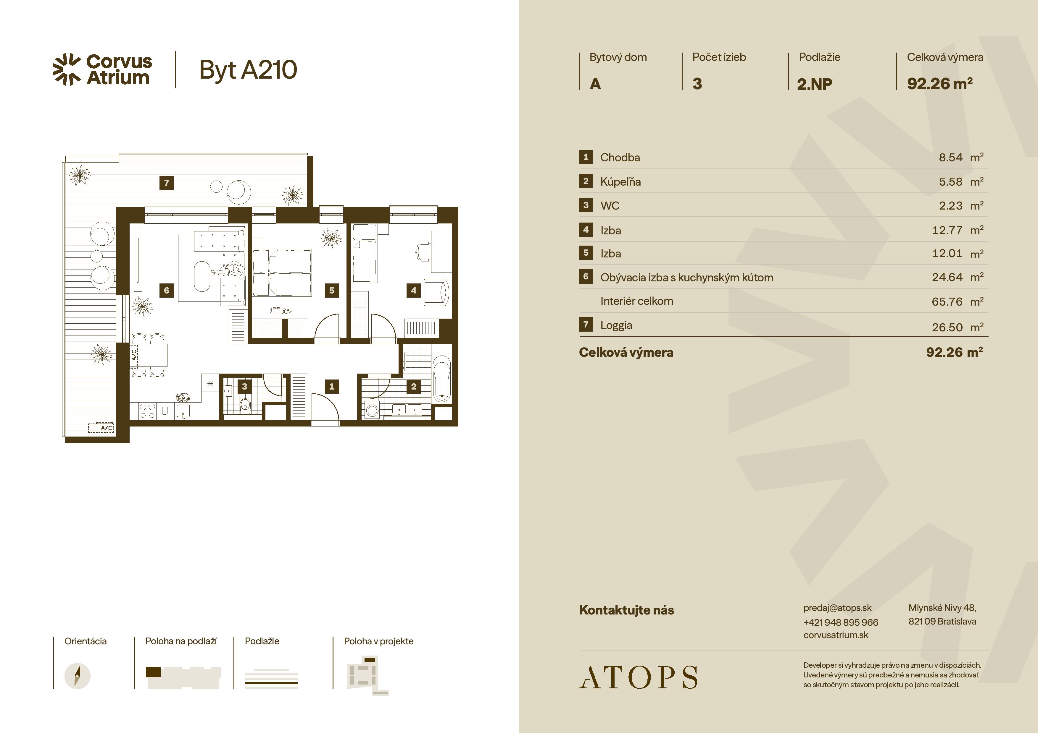 Corvus Malacky - A210 - Pôdorys