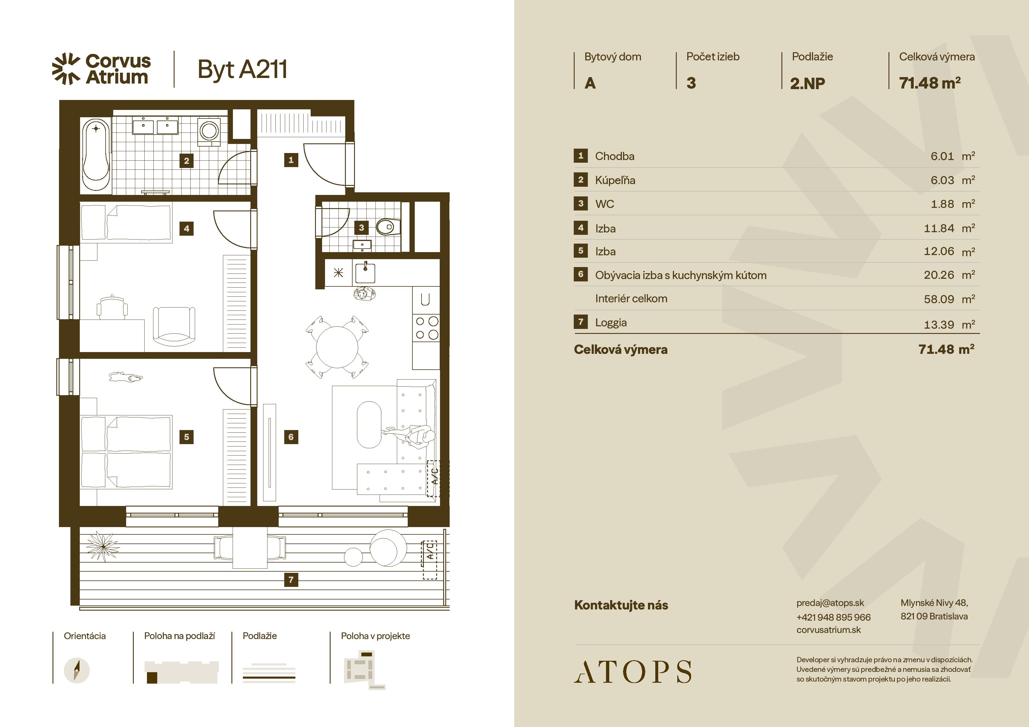 Corvus Malacky - A211 - Pôdorys