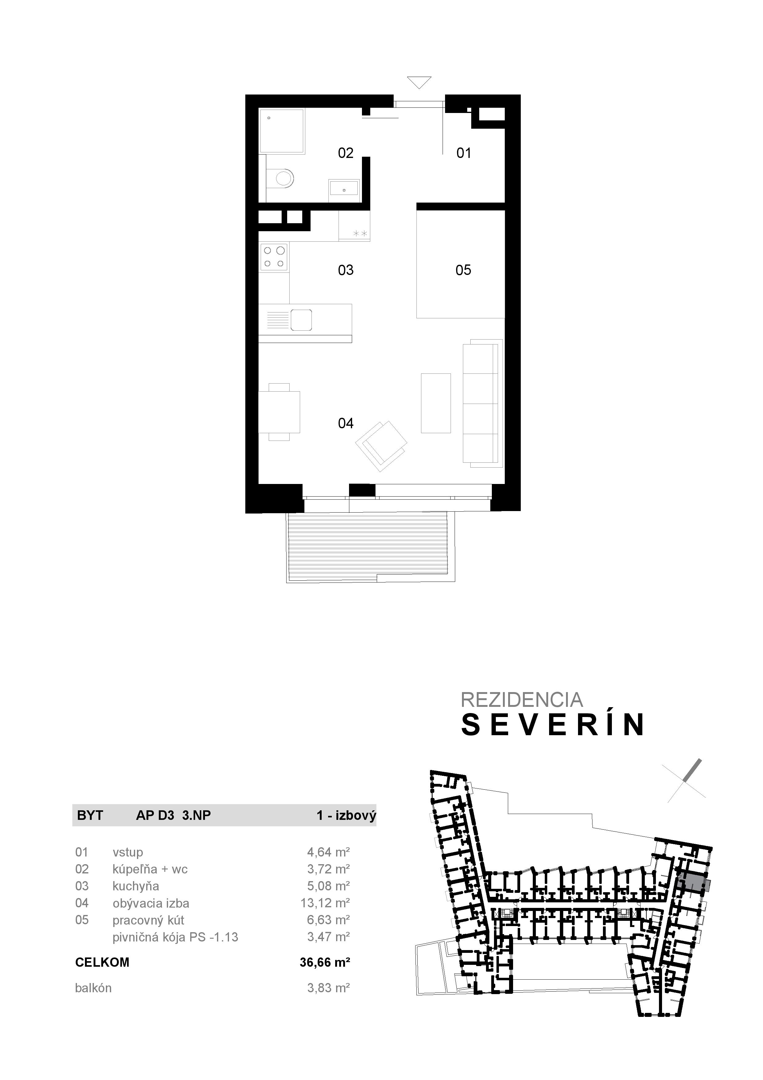 Severin Residence - AP D3 - Pôdorys