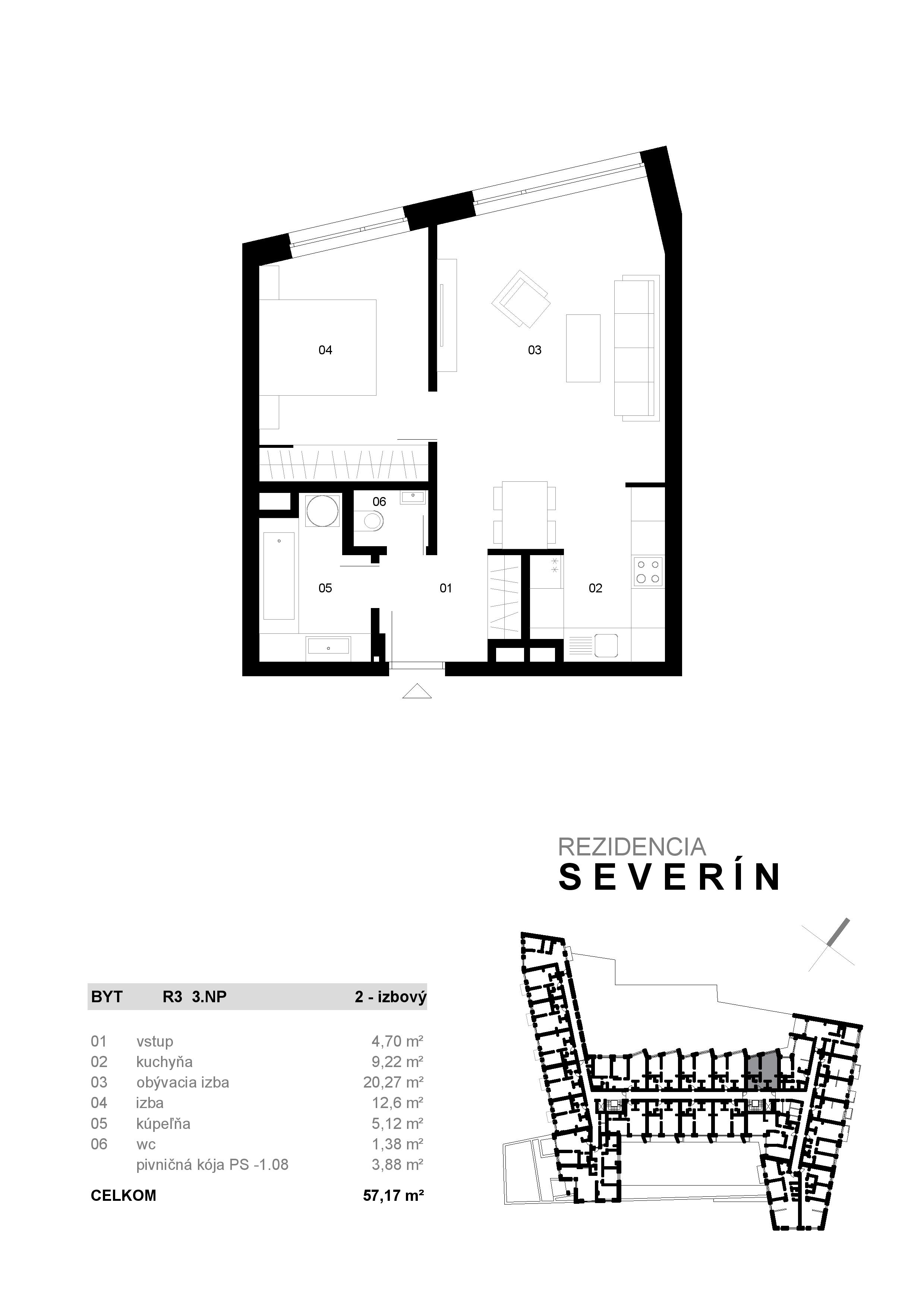 Severin Residence - R3 - Pôdorys