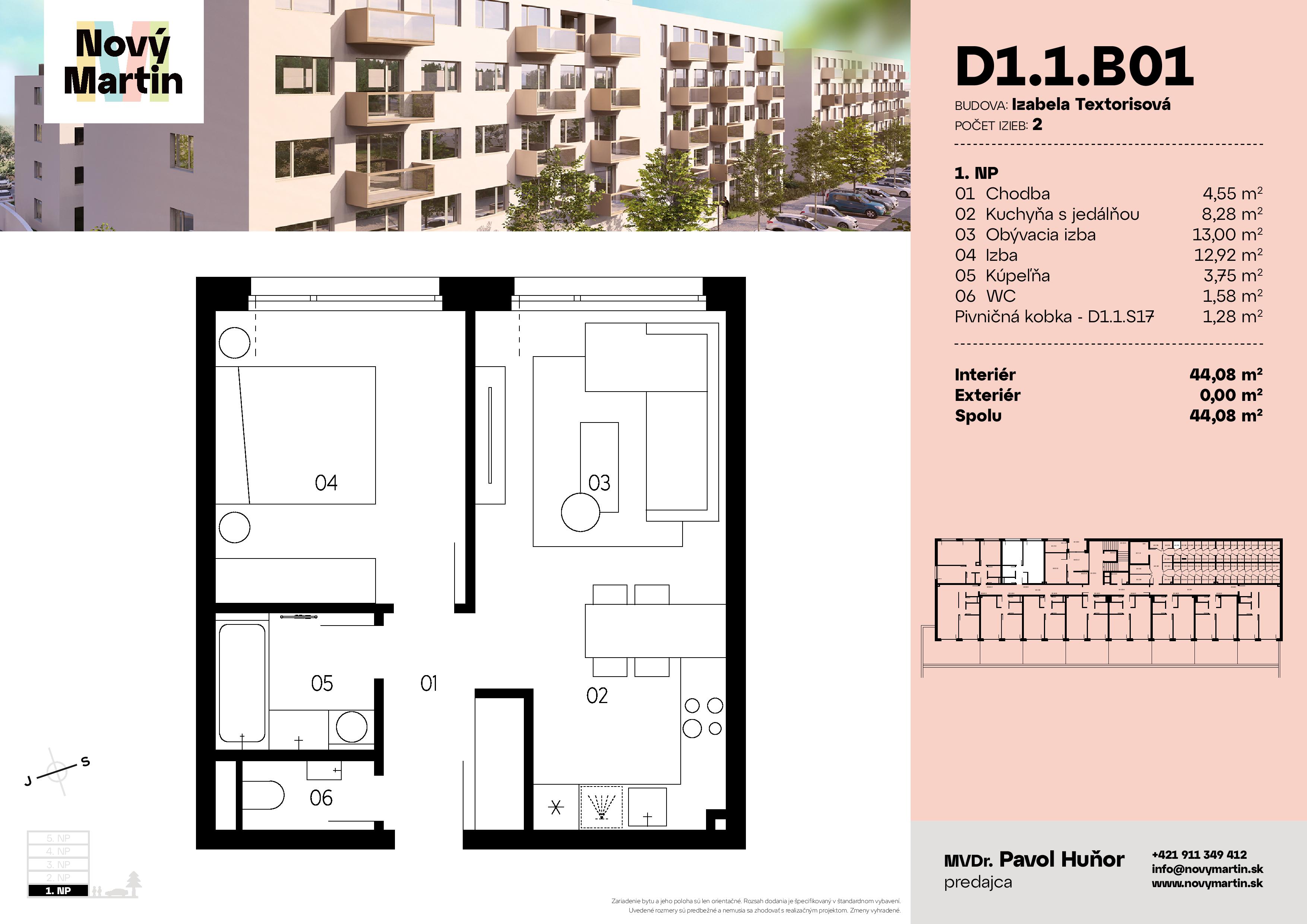 Nový Martin - D1.1.B01 - Pôdorys