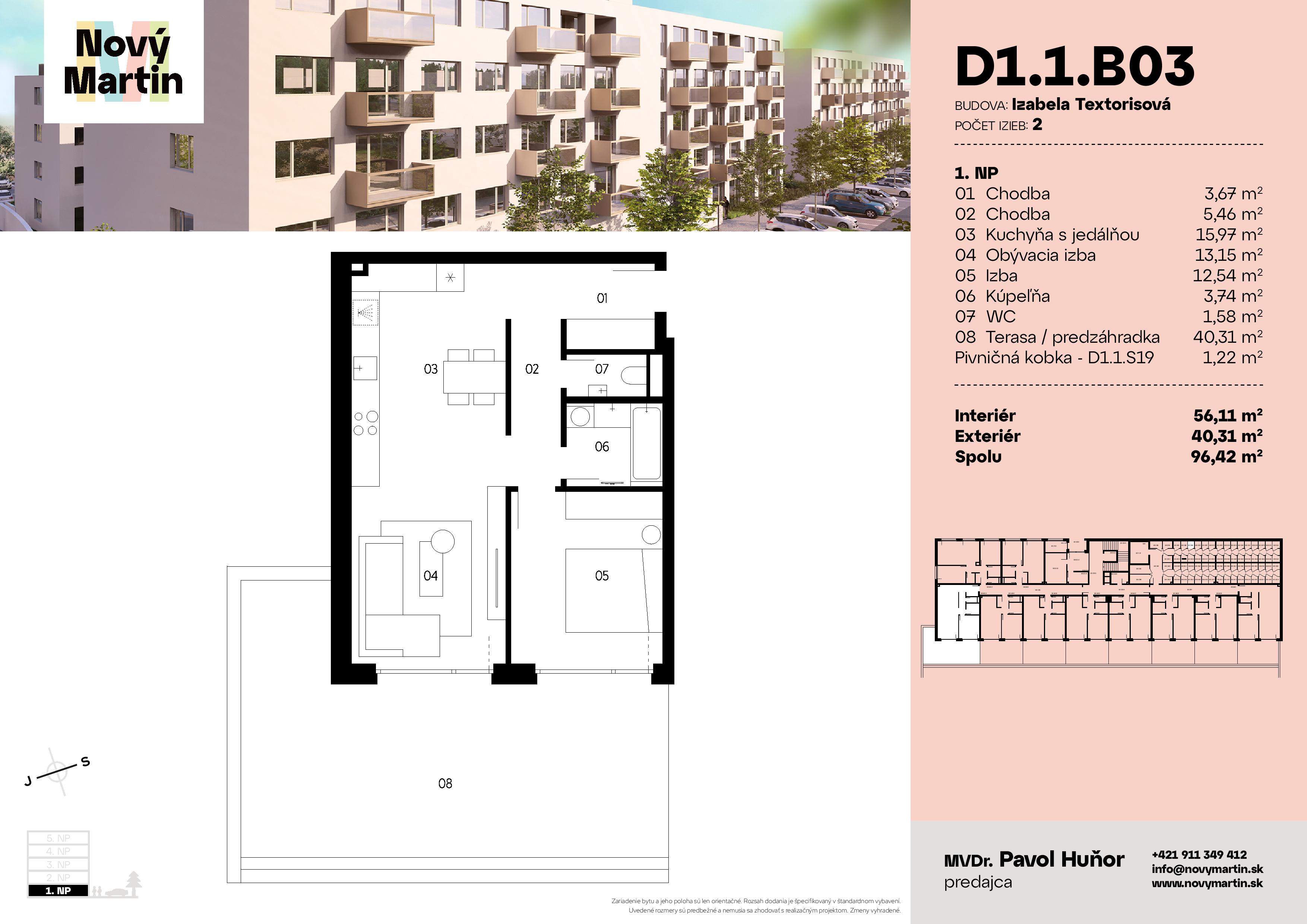 Nový Martin - D1.1.B03 - Pôdorys