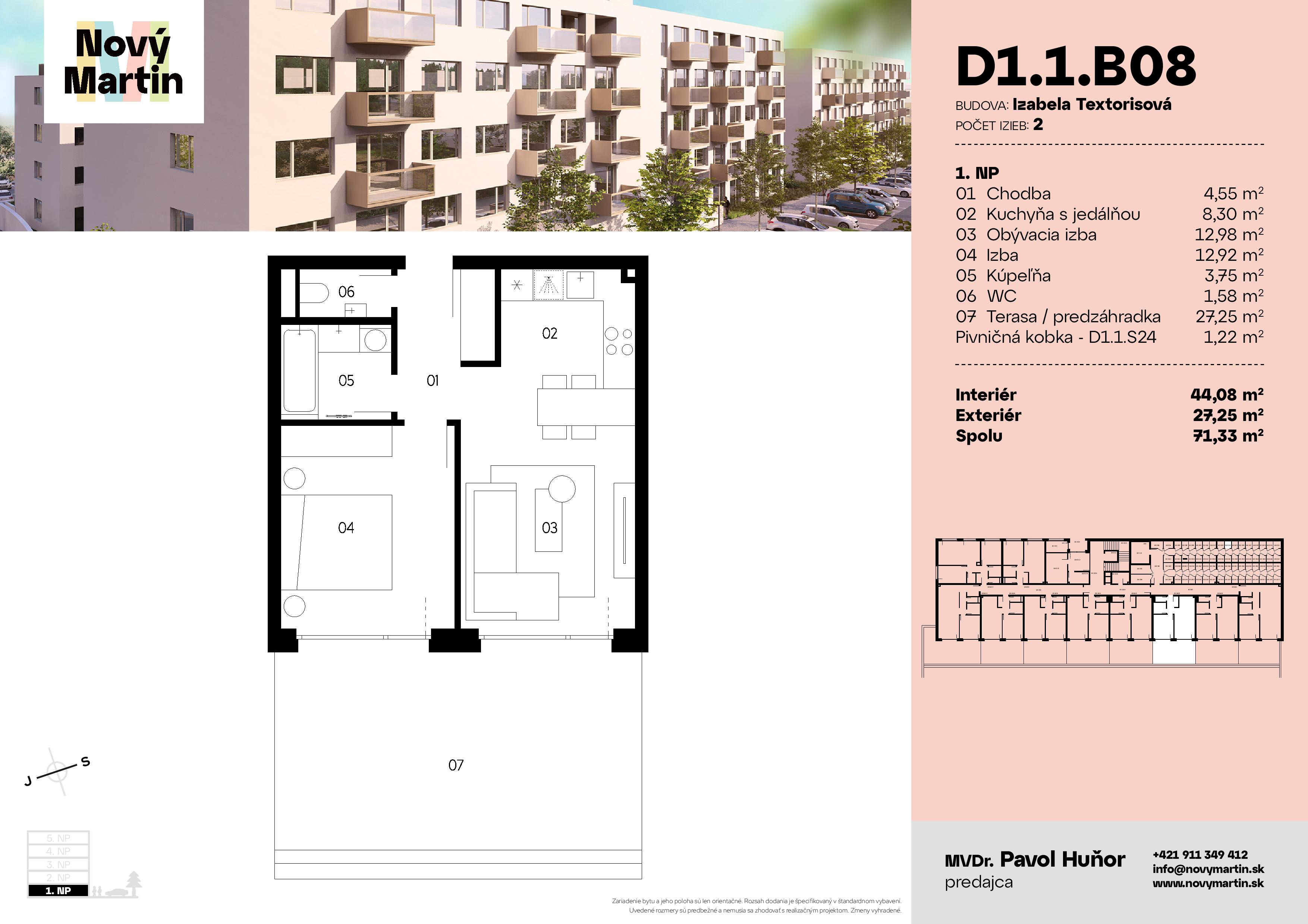 Nový Martin - D1.1.B08 - Pôdorys