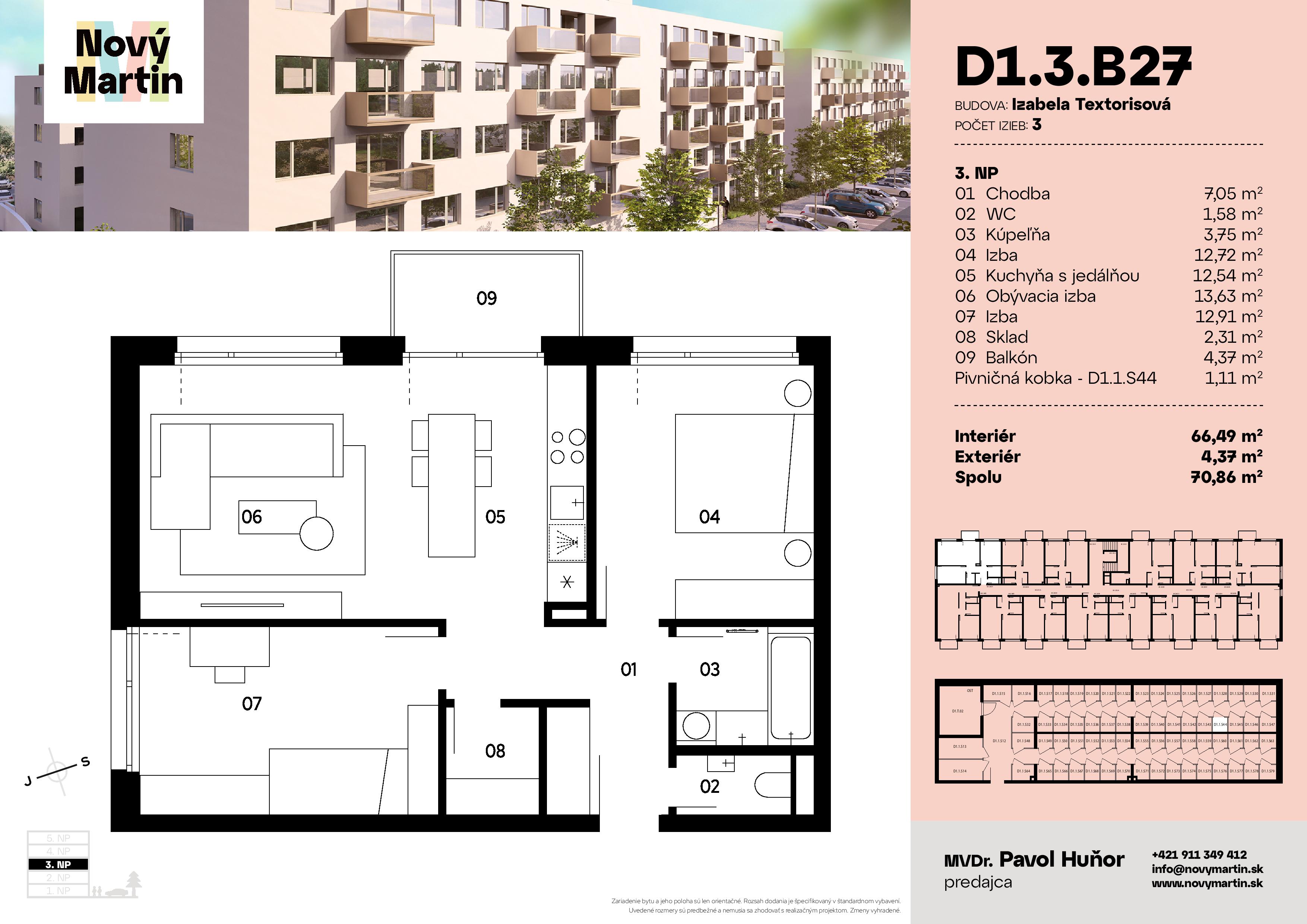 Nový Martin - D1.3.B27 - Pôdorys