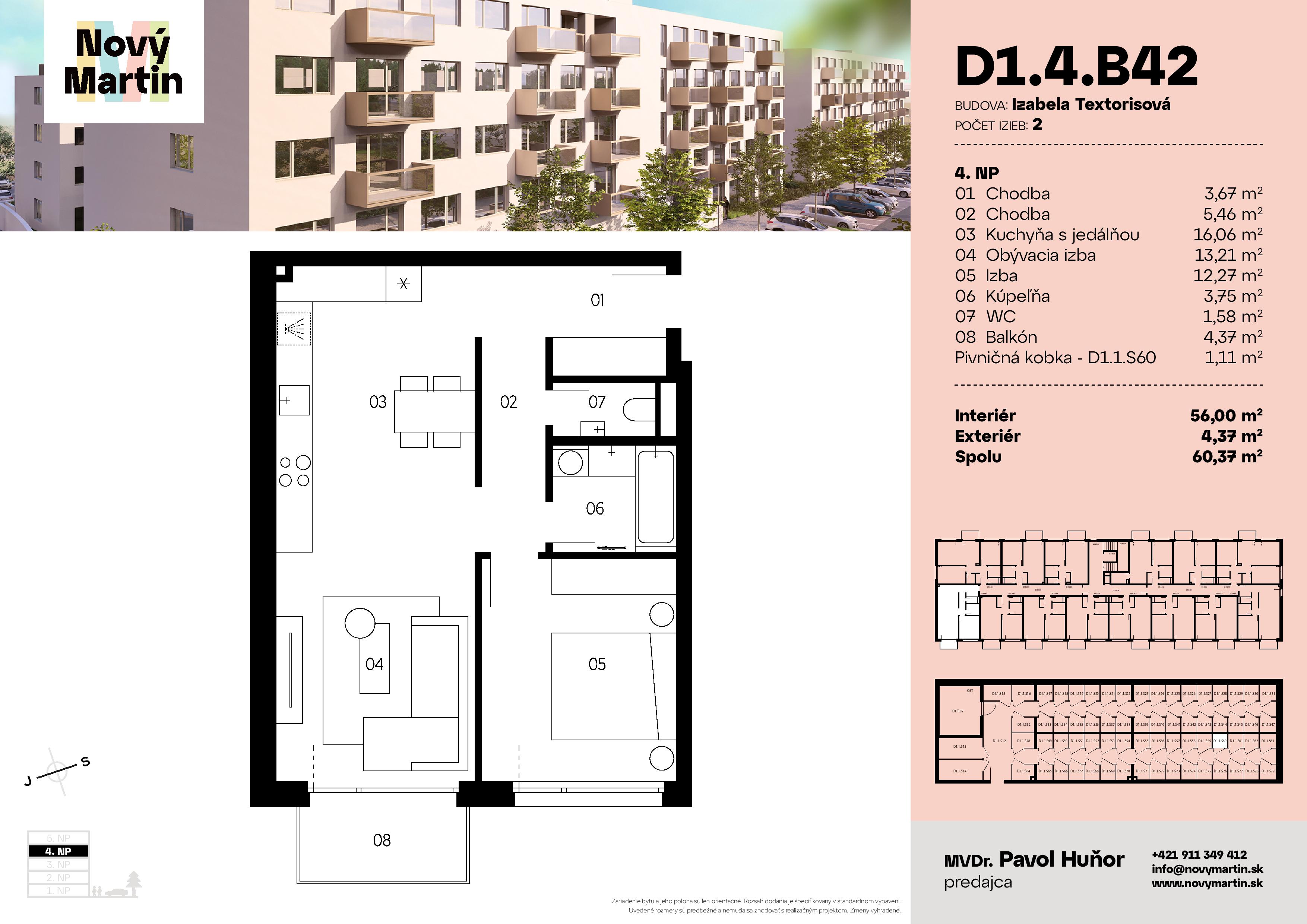 Nový Martin - D1.4.B42 - Pôdorys