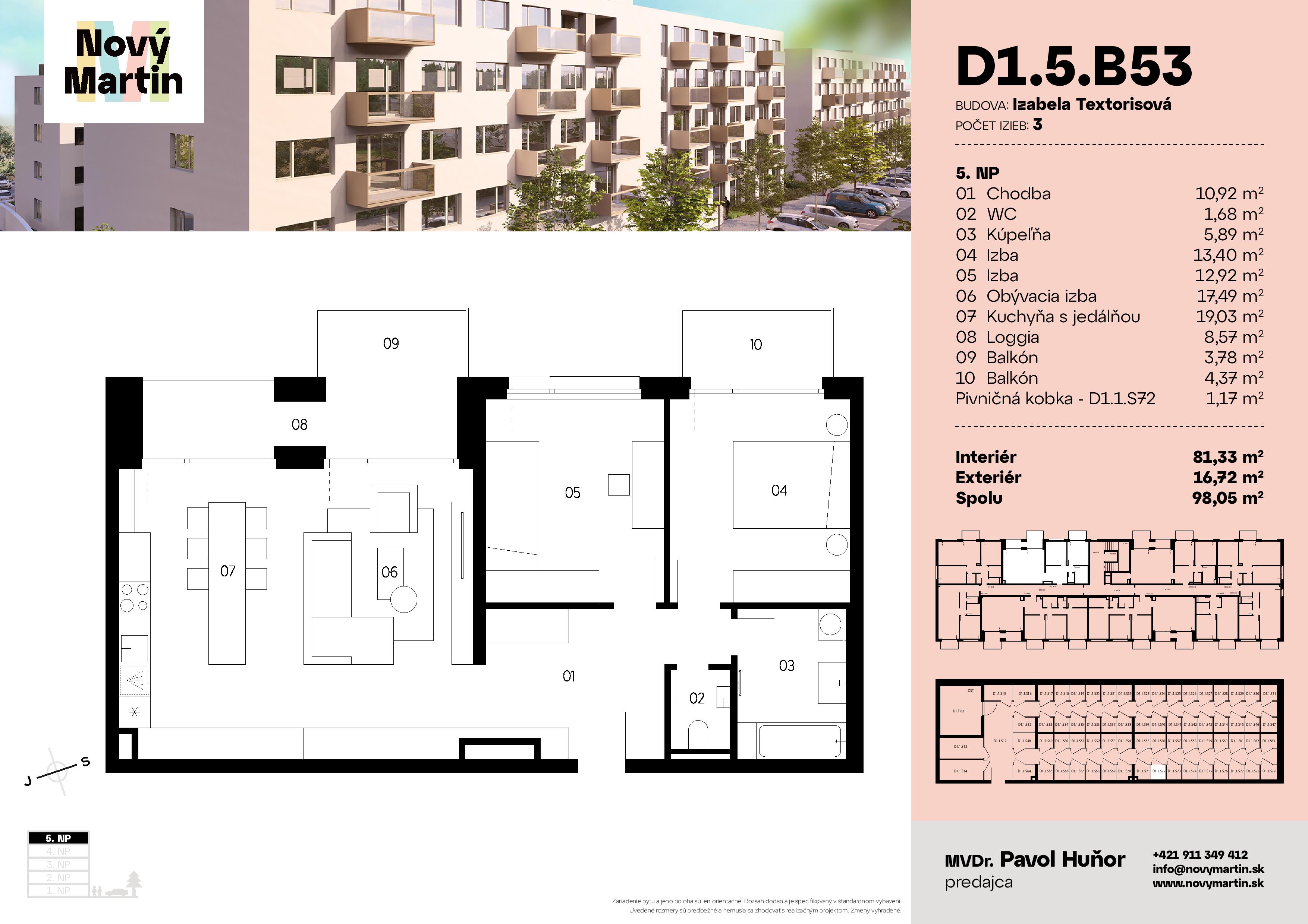 Nový Martin - D1.5.B53 - Pôdorys