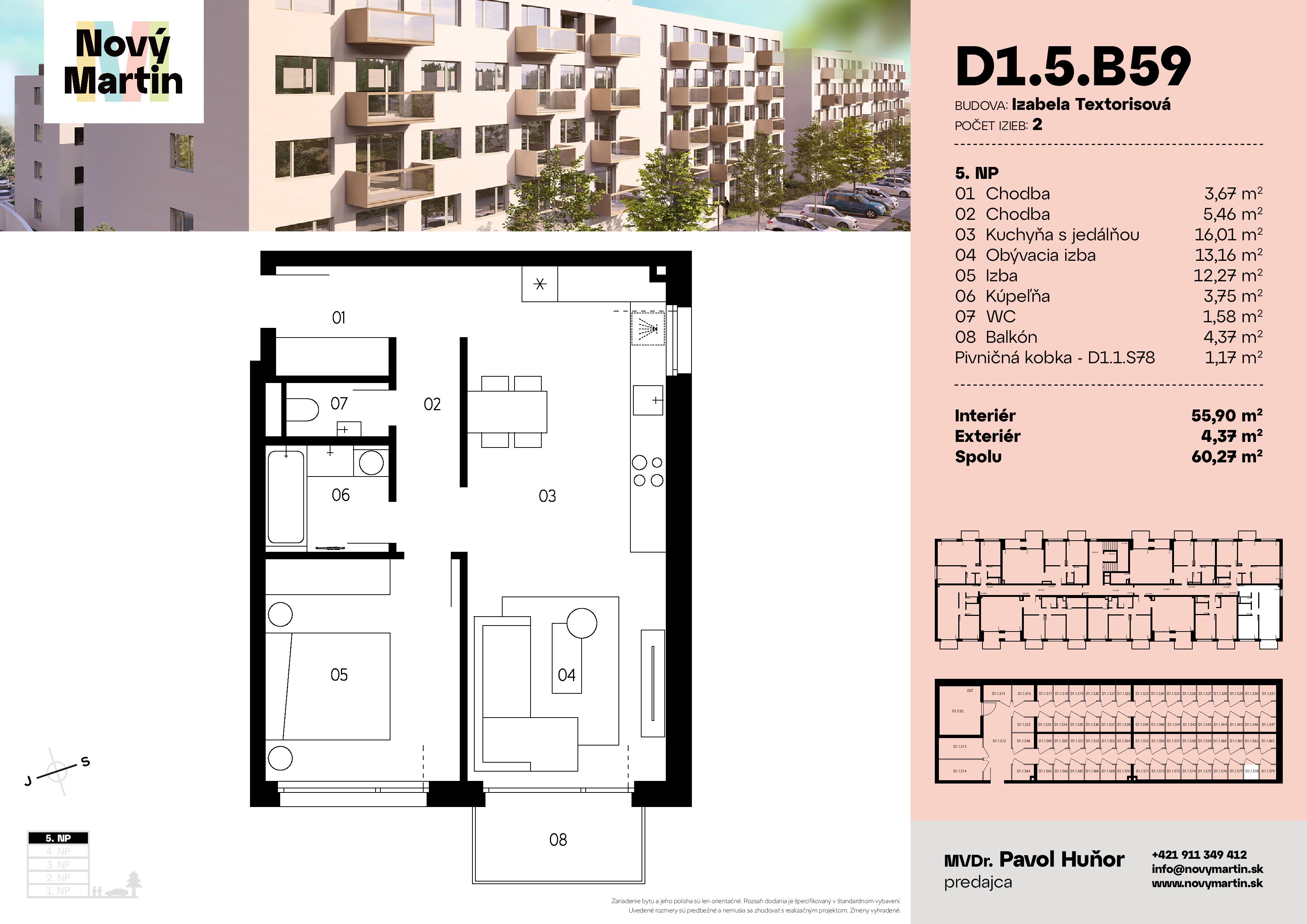 Nový Martin - D1.5.B59 - Pôdorys