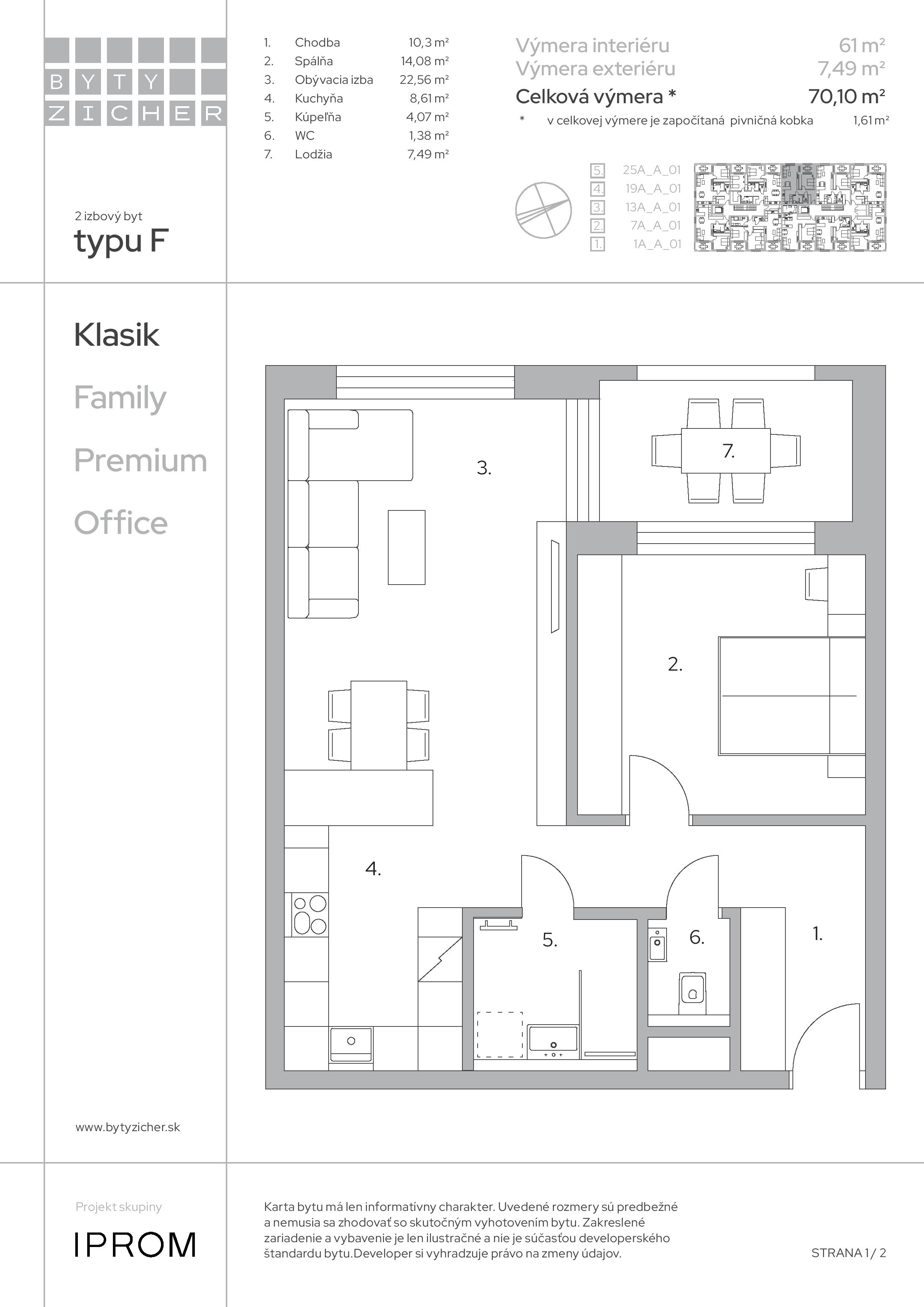 ZICHER - 1A A 01 - Pôdorys