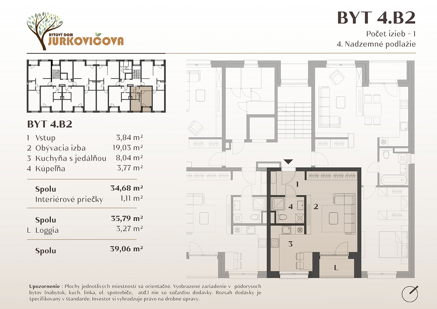 Jurkovičova - 4.B2 - Pôdorys