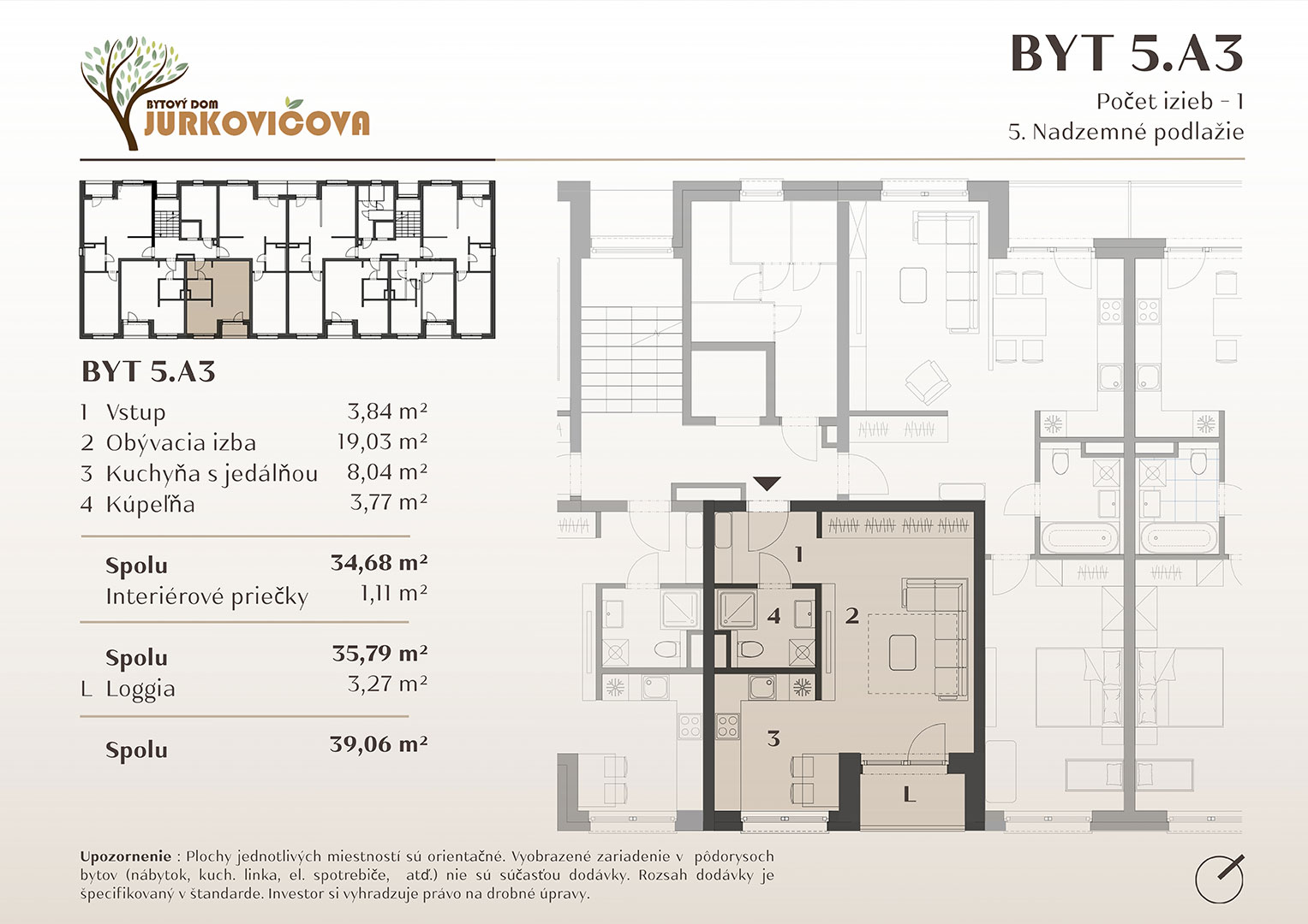 Jurkovičova - 5.A3 - Pôdorys