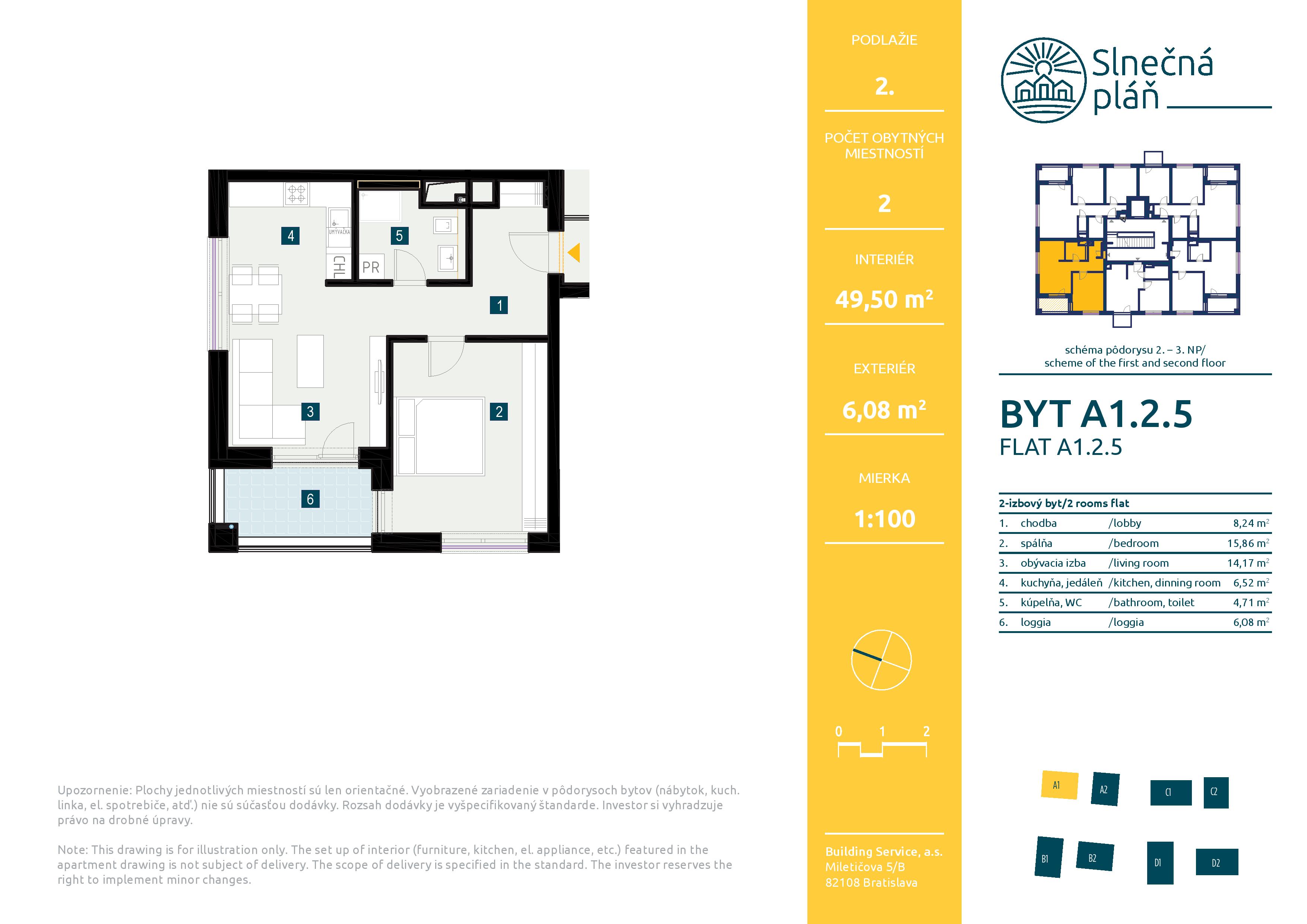 Slnečná pláň - A1.2.5 - Pôdorys