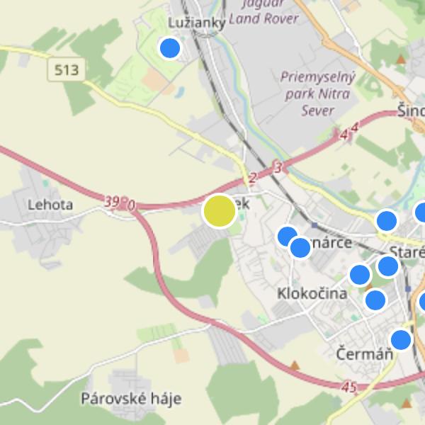 Slnečná pláň - map