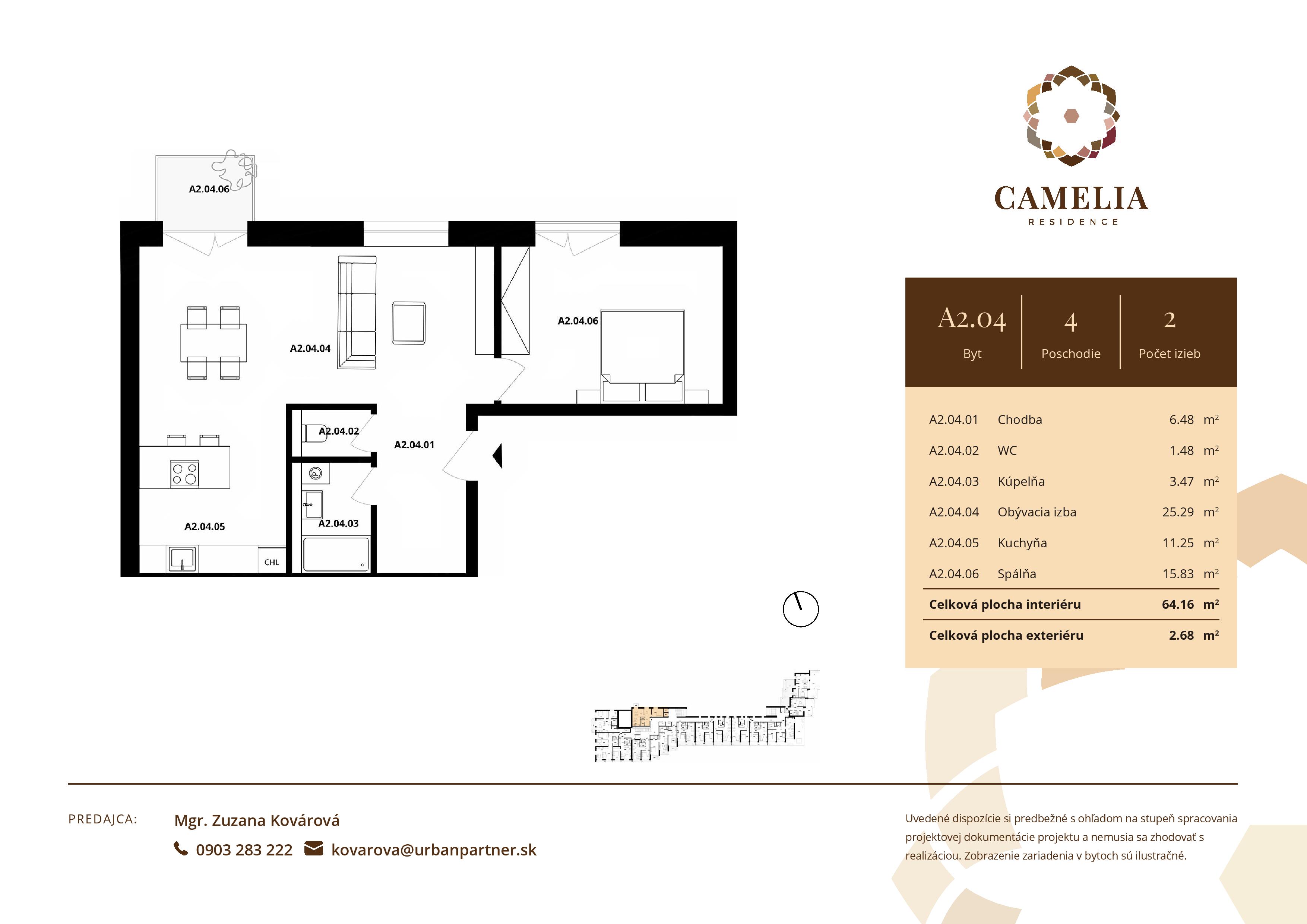 Camelia Residence - A2.04 - Pôdorys