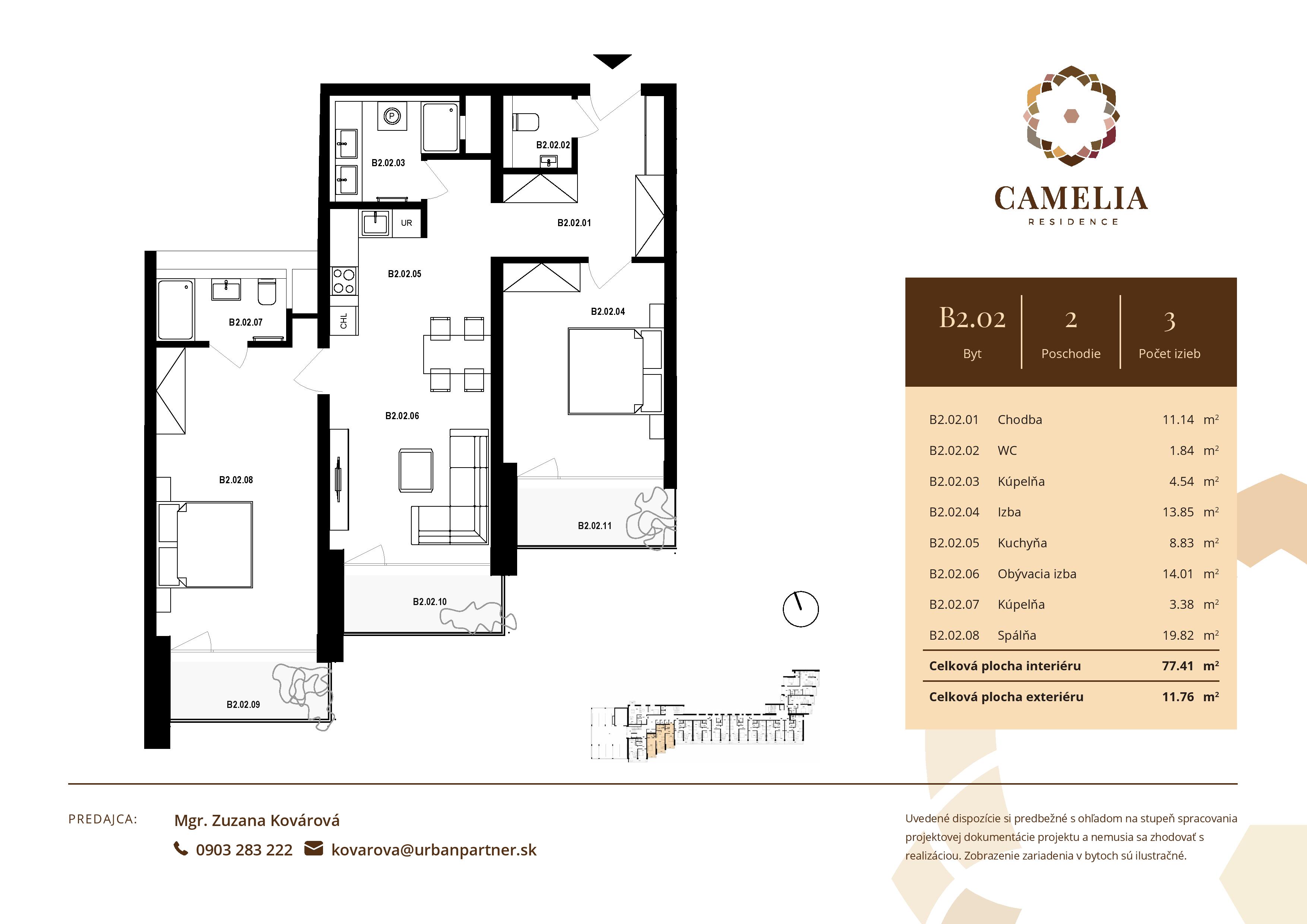Camelia Residence - B2.02 - Pôdorys