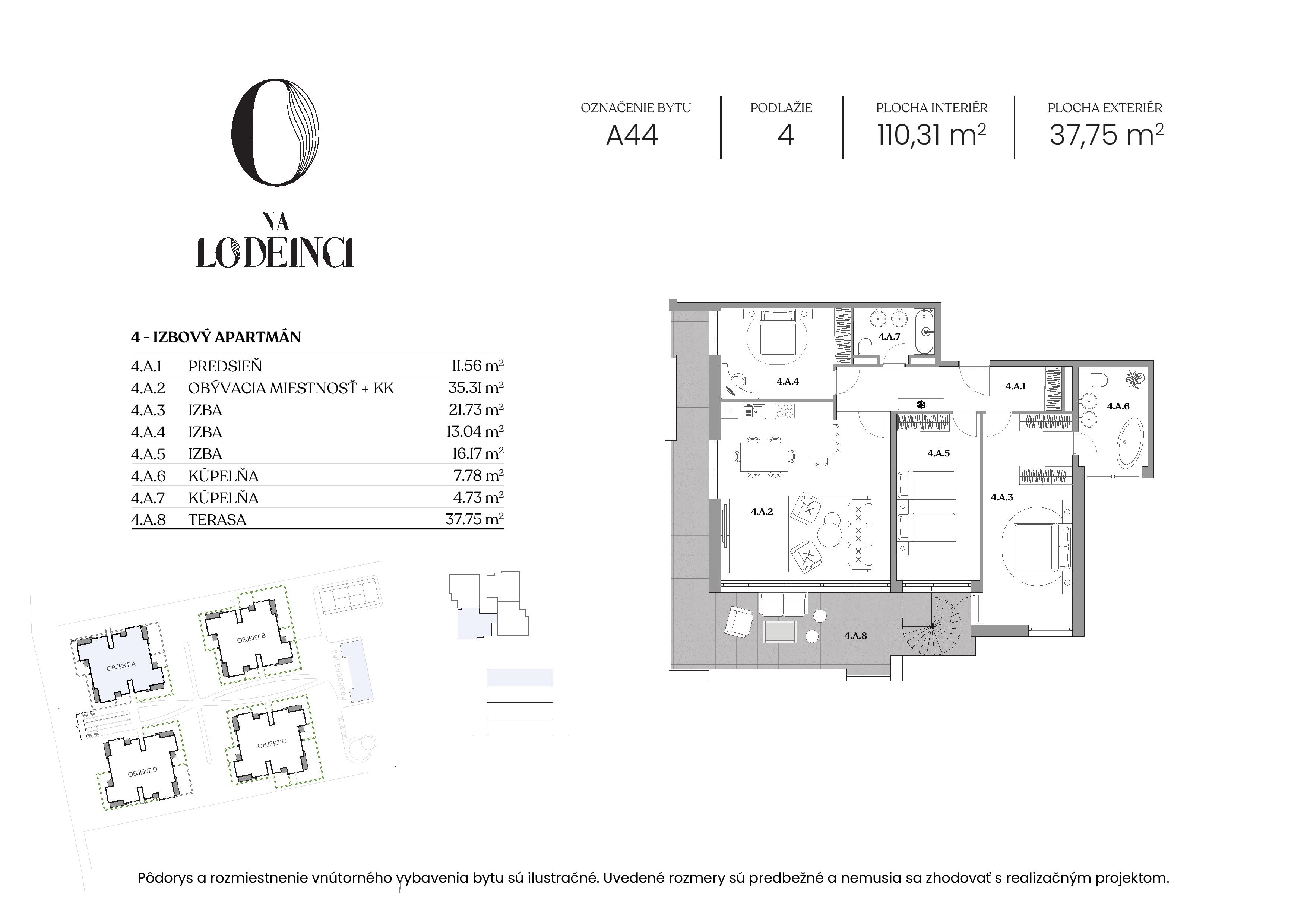 Na Lodenici - A44 - Pôdorys