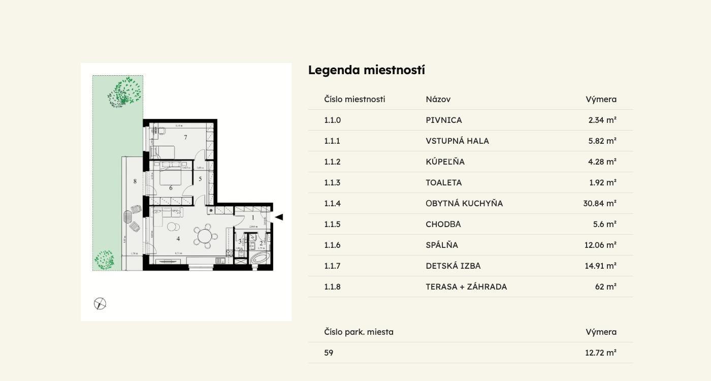 Selanky - B-1.1 - Pôdorys