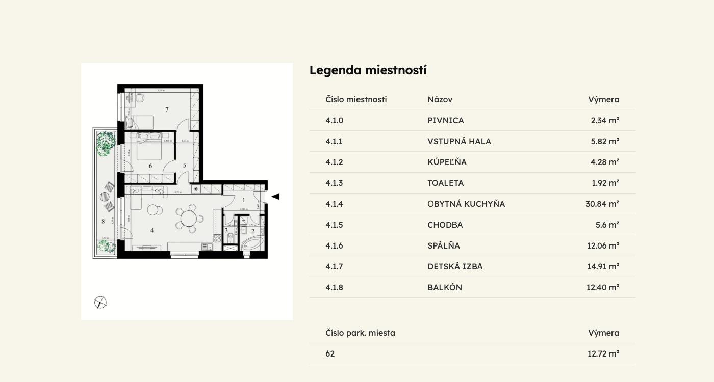 Selanky - B-4.1 - Pôdorys