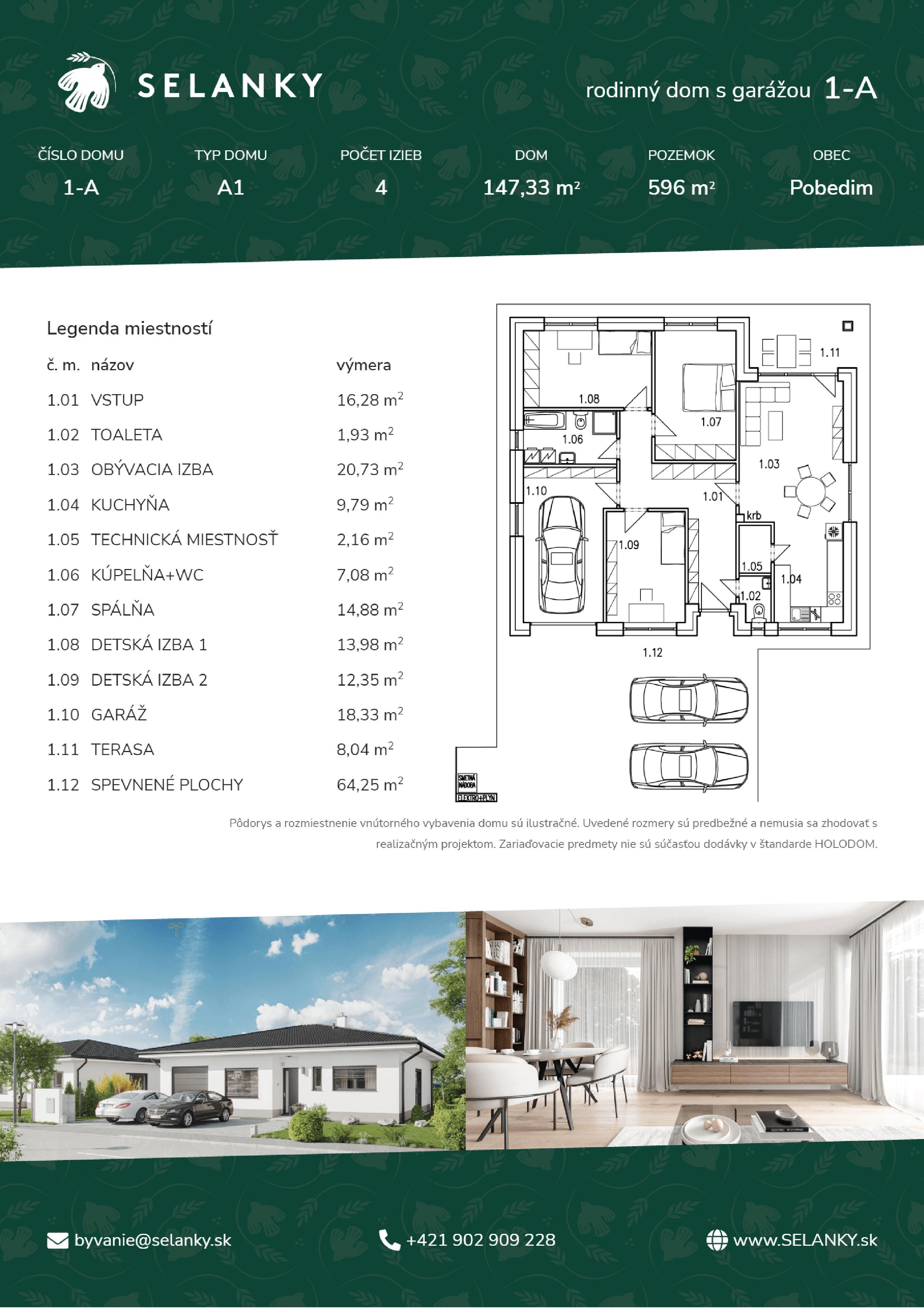 Selanky - 1-A - Pôdorys