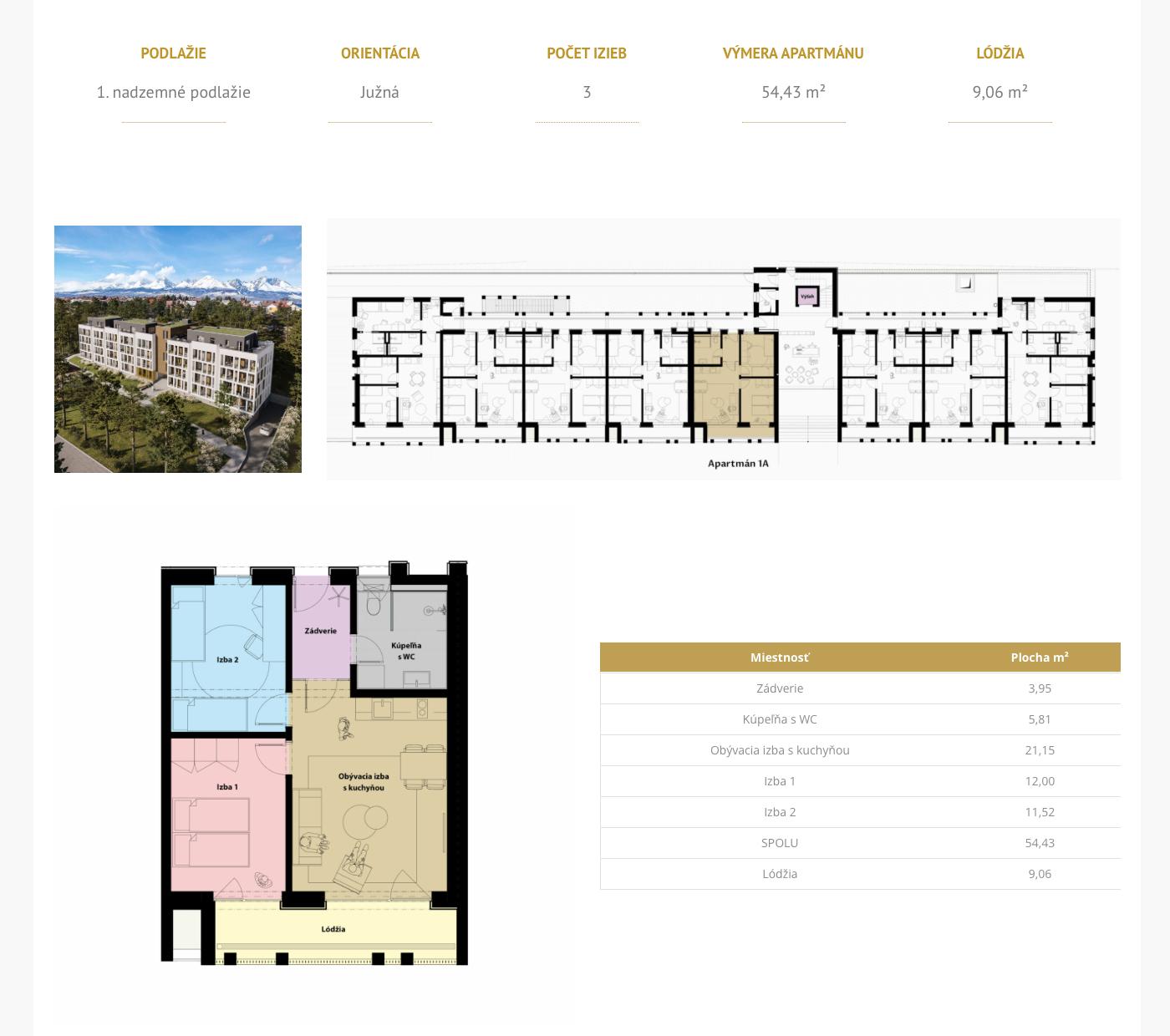 Gréb Park - 1A - Pôdorys