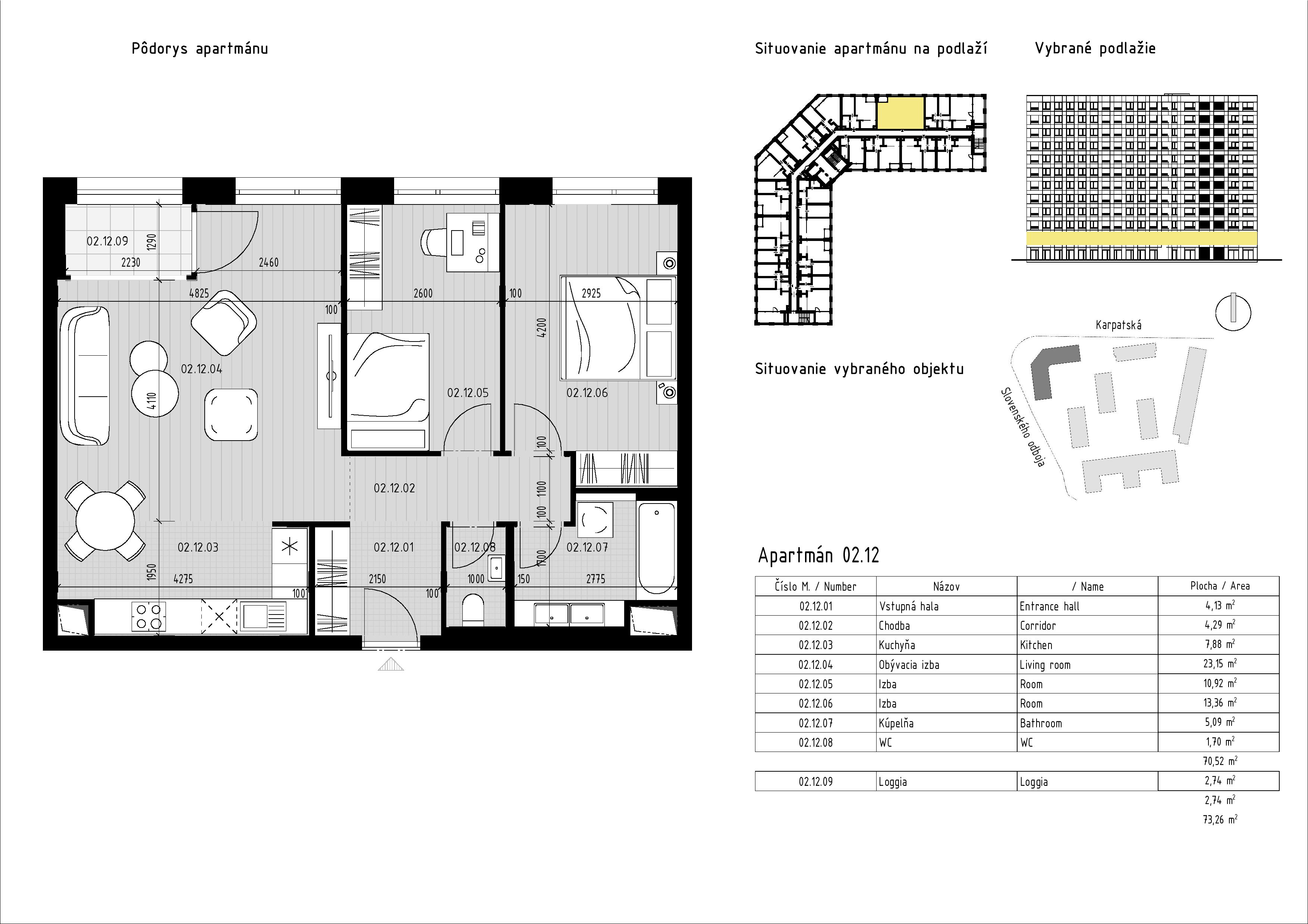 Karpatská Residence - 2.12 - Pôdorys