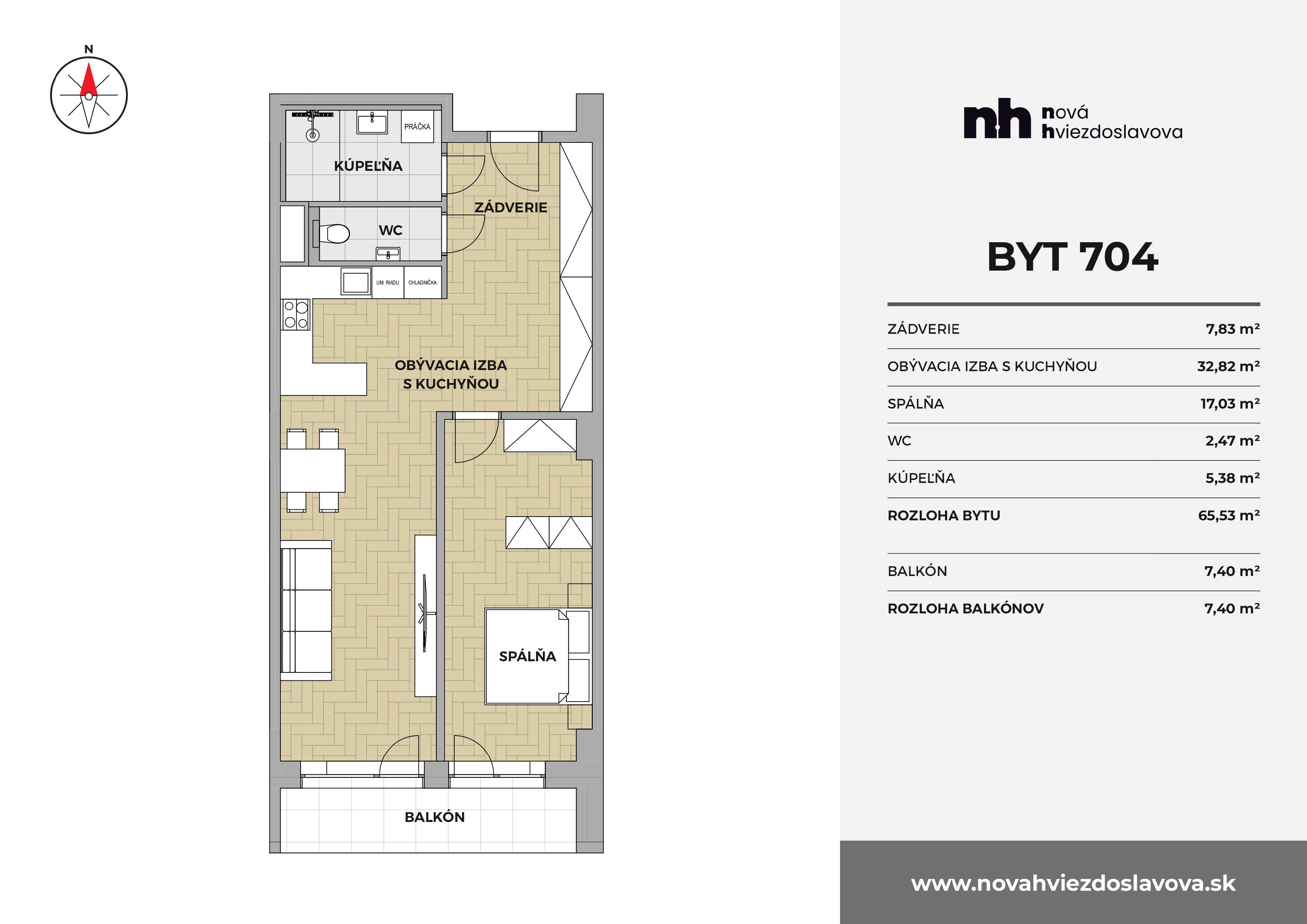 Nová Hviezdoslavova - 704 - Pôdorys