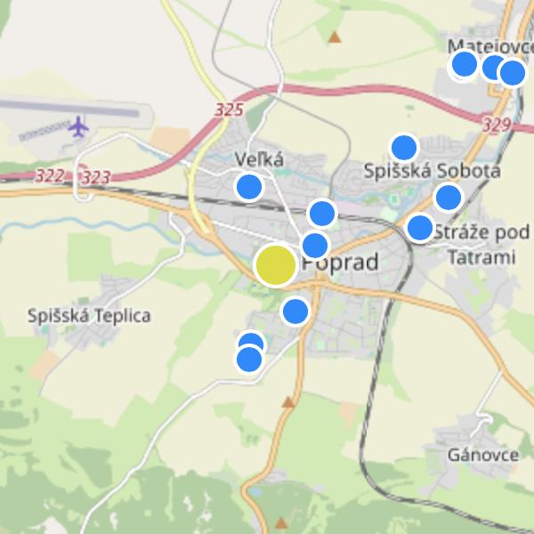 Nové Nábrežie - map