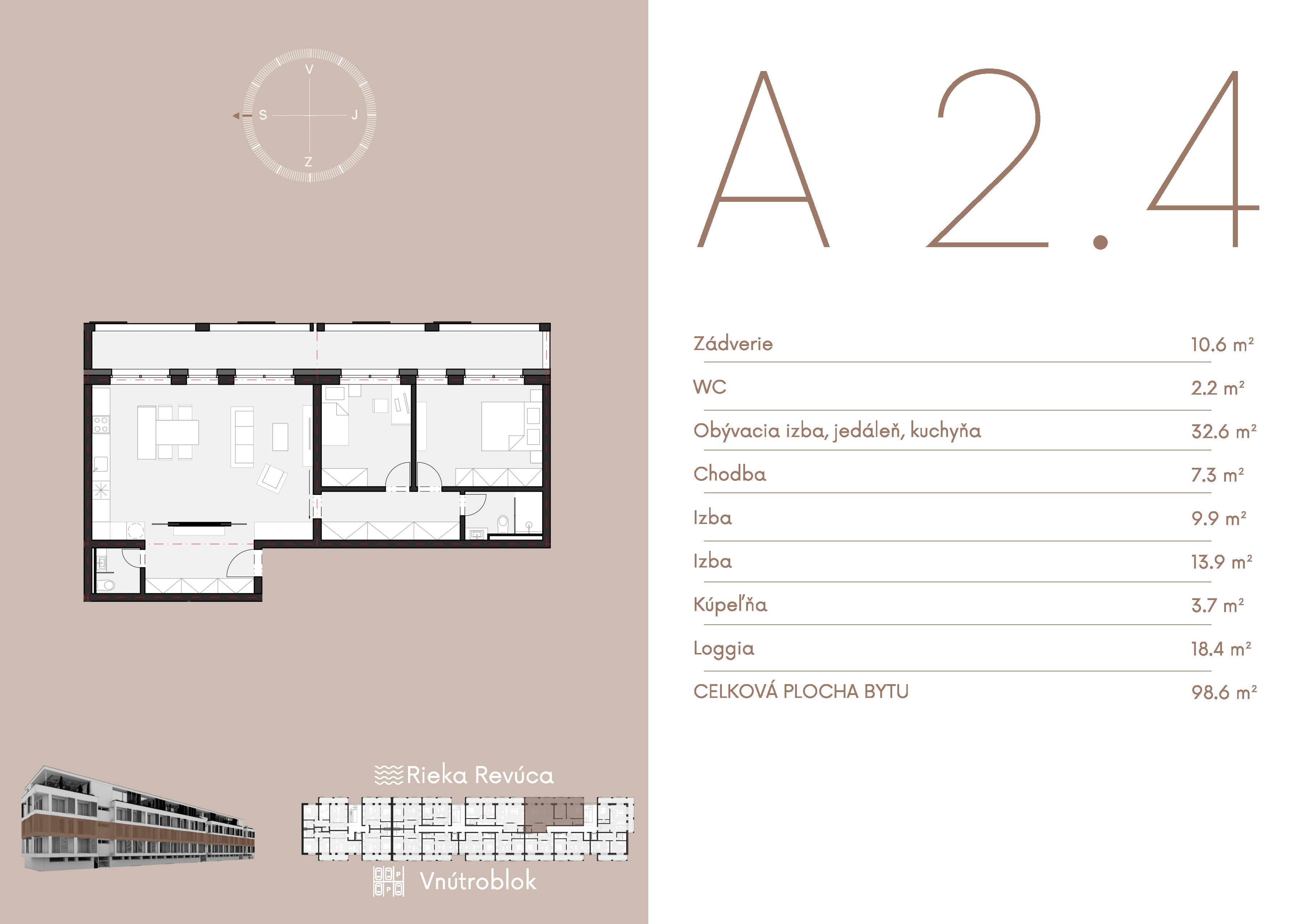 Byty Nina - A 2.4 - Pôdorys
