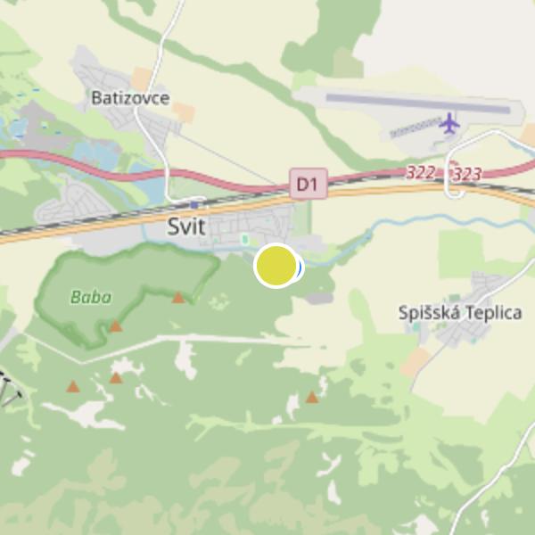 Baťove rezidencie - map